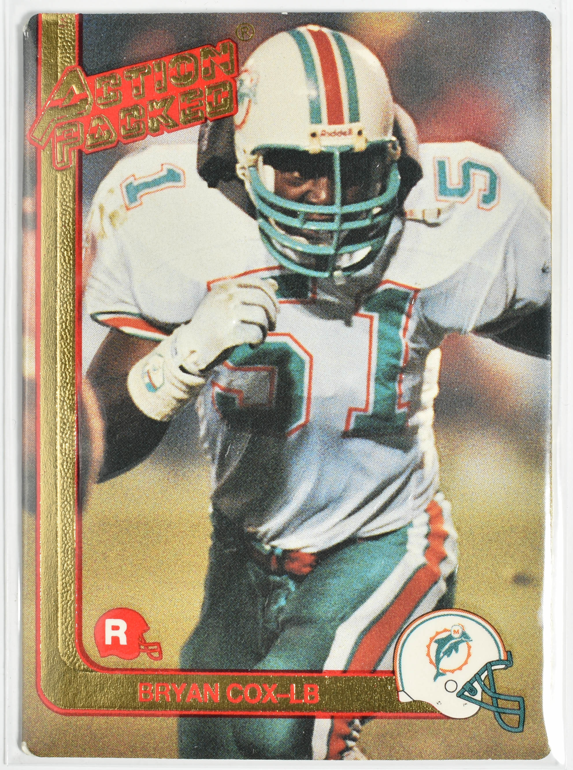Bryan Cox 73 Action Packed 1991 Miami Dolphins
