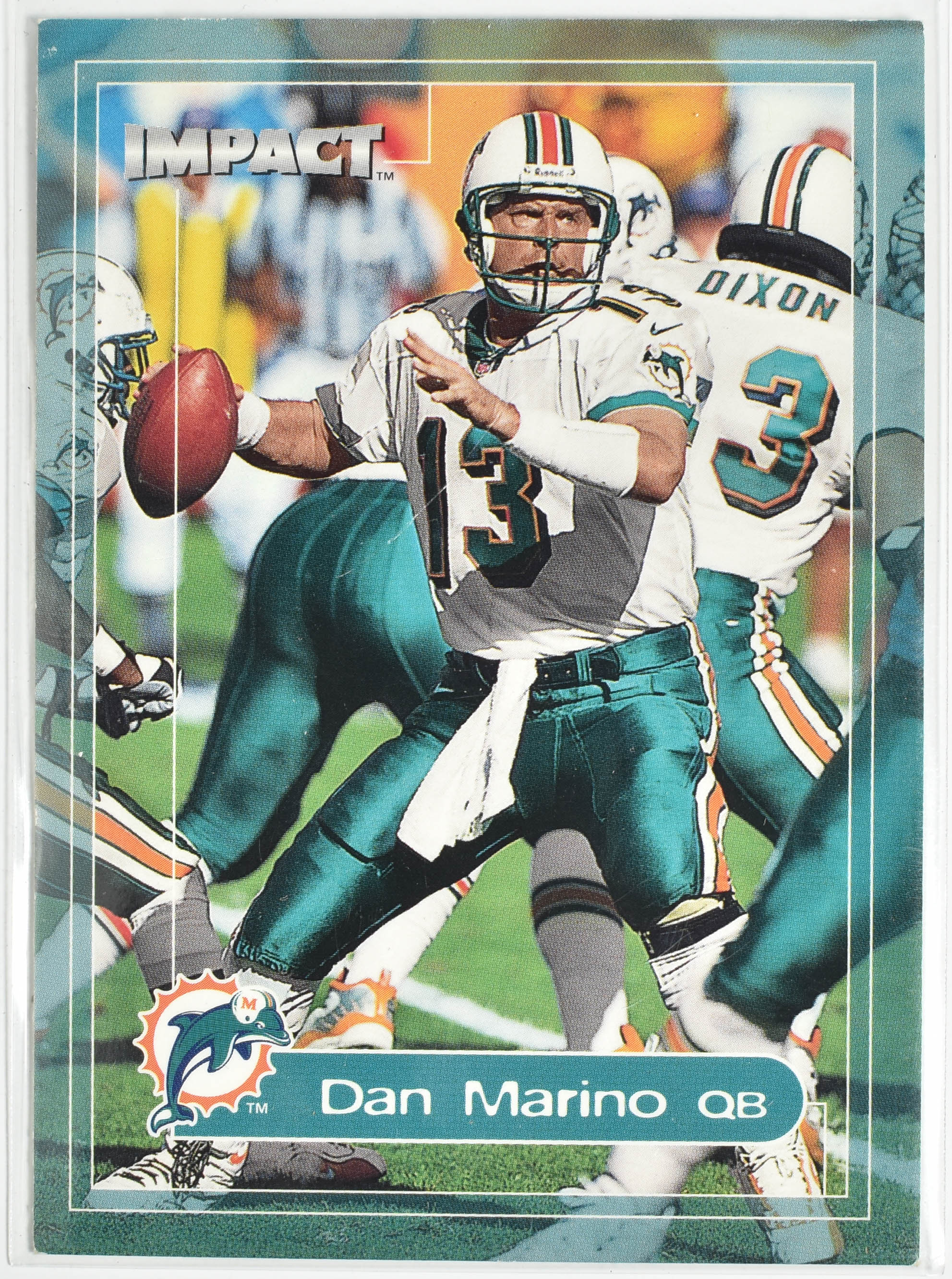 Dan Marino 2 Fleer Impact 2000 Miami Dolphins