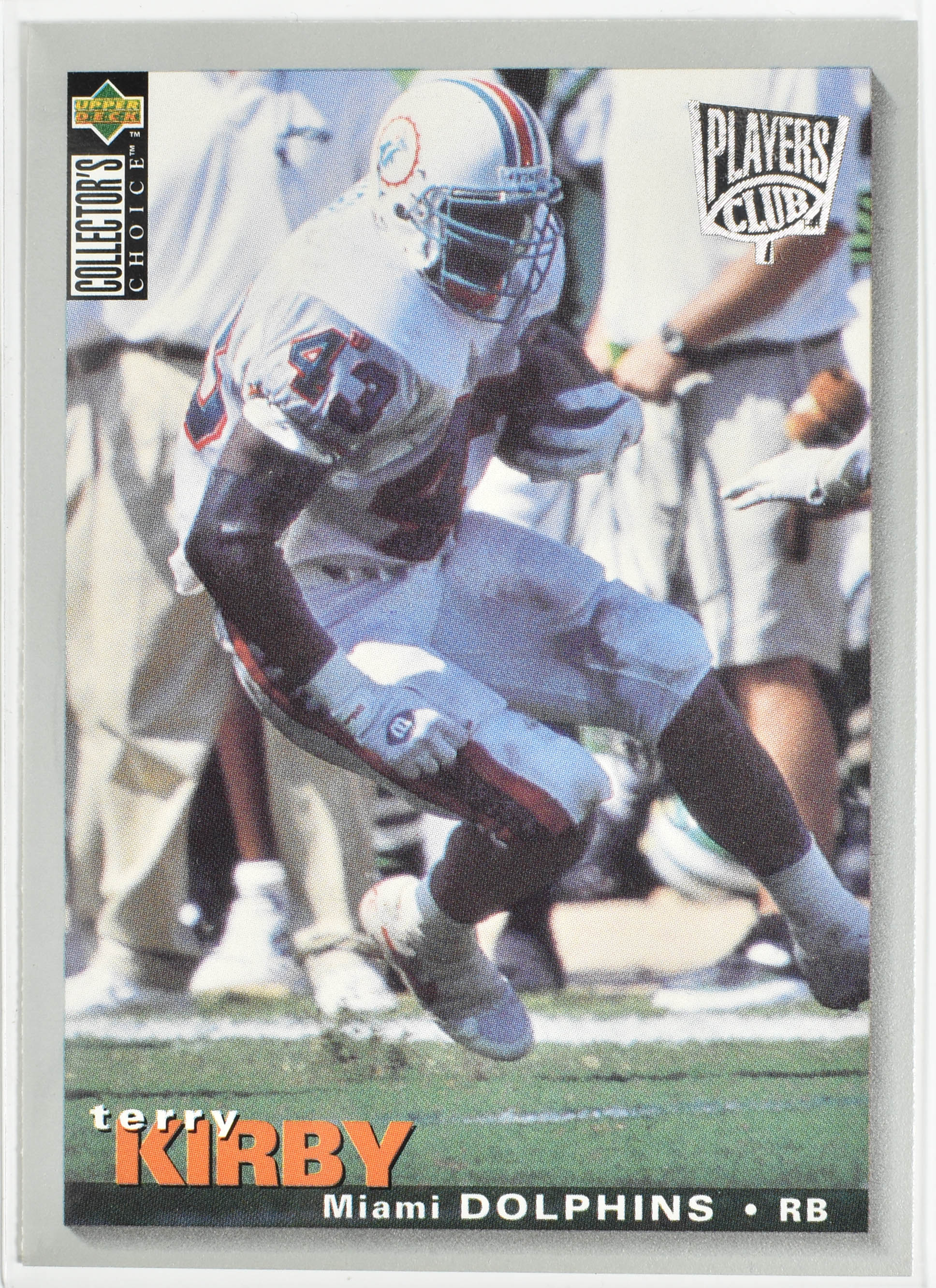 Terry Kirby 137 Players Club Upper Deck 1995 Miami Dolphins