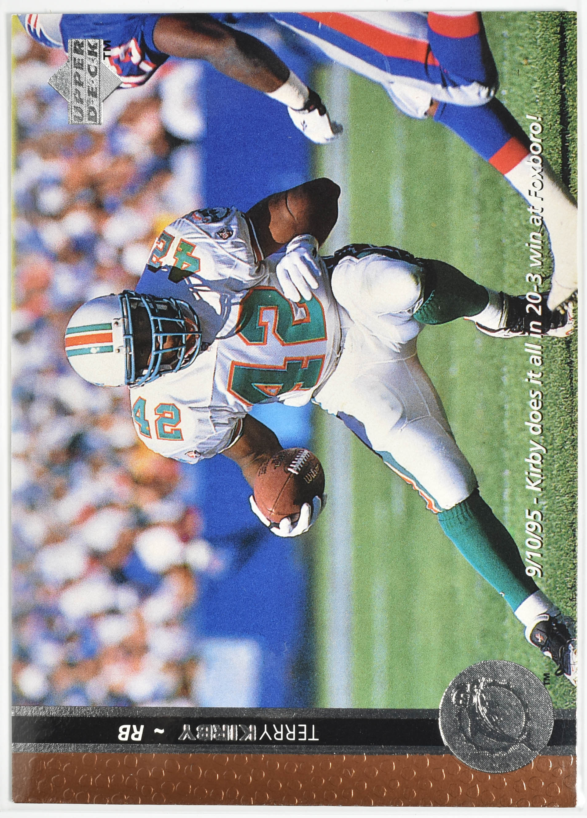 Terry Kirby 106 Upper Deck 1996 Miami Dolphins