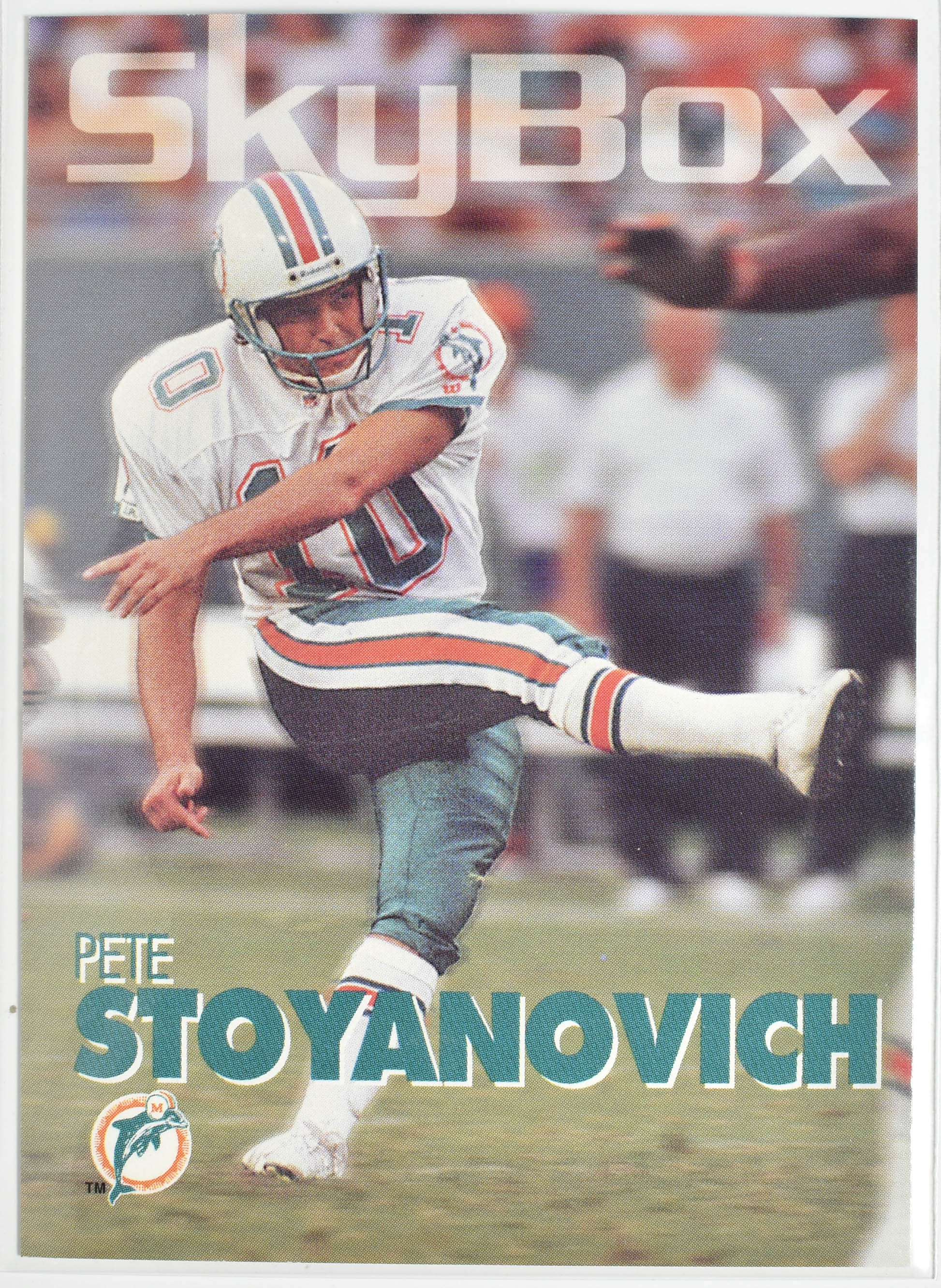 Pete Stoyanovich 183 Sky Box 1993 Miami Dolphins