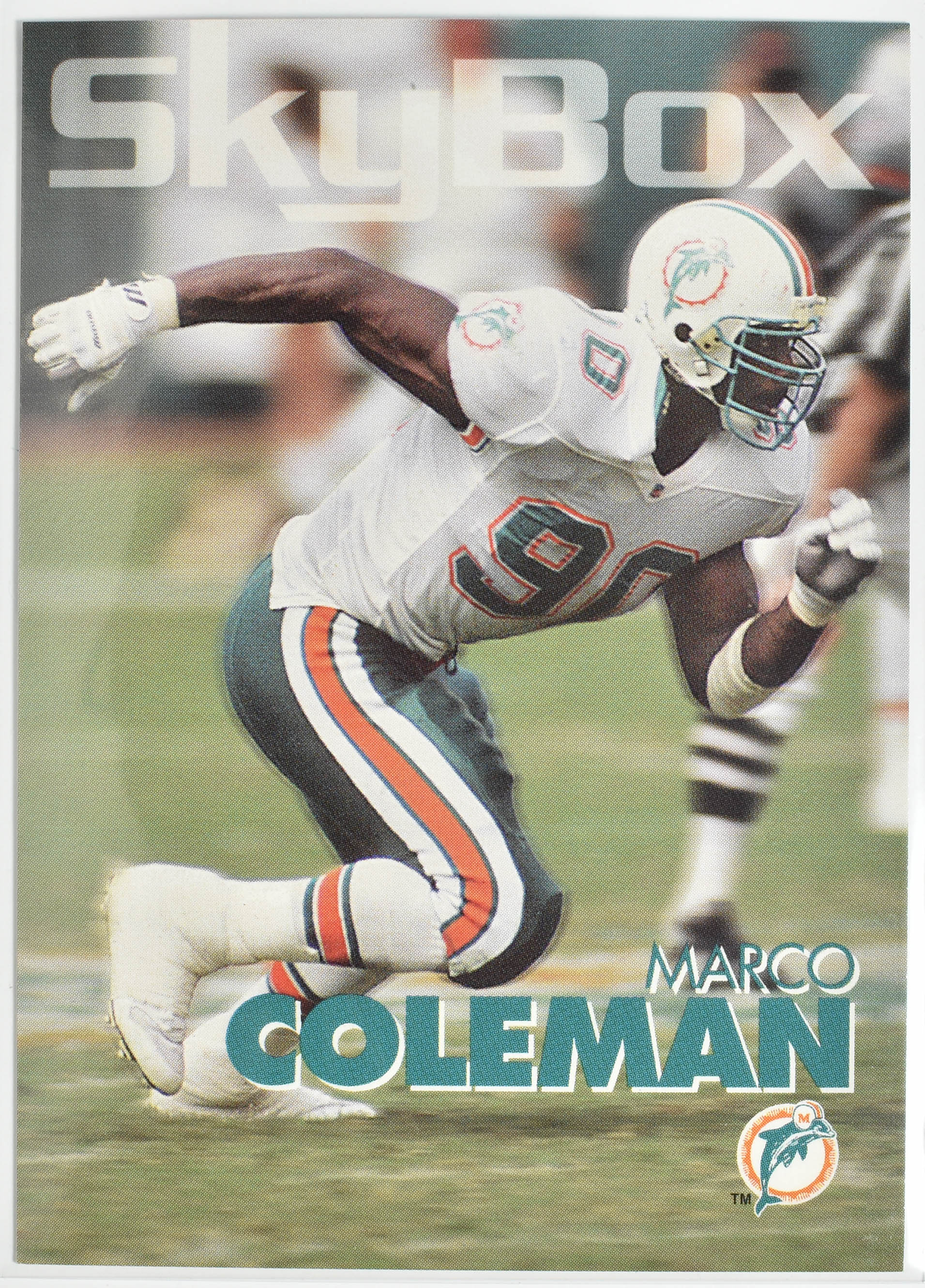 Marco Coleman 179 Sky Box 1993 Miami Dolphins
