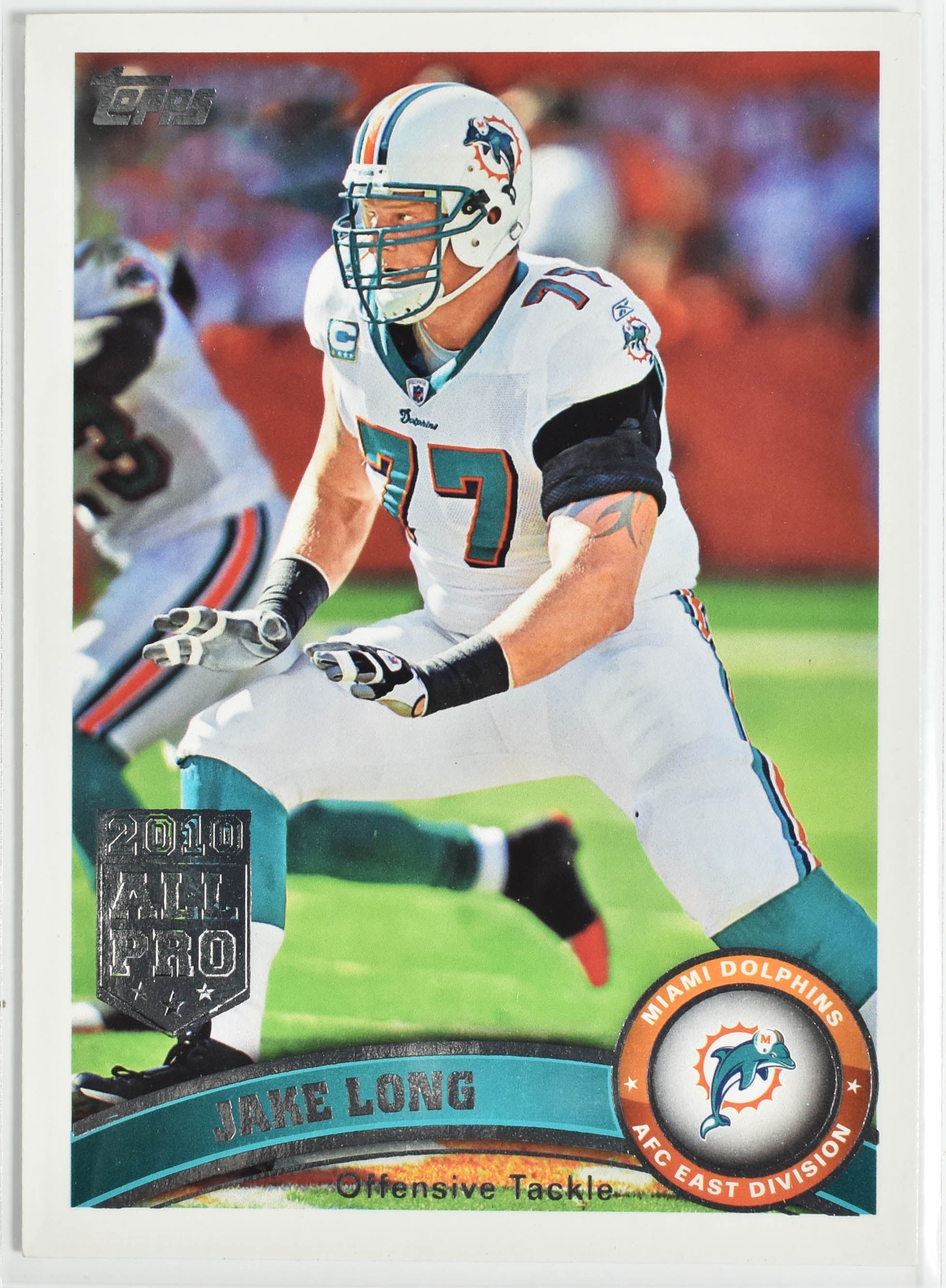 Jake Long 24 Topps 2011 Miami Dolphins