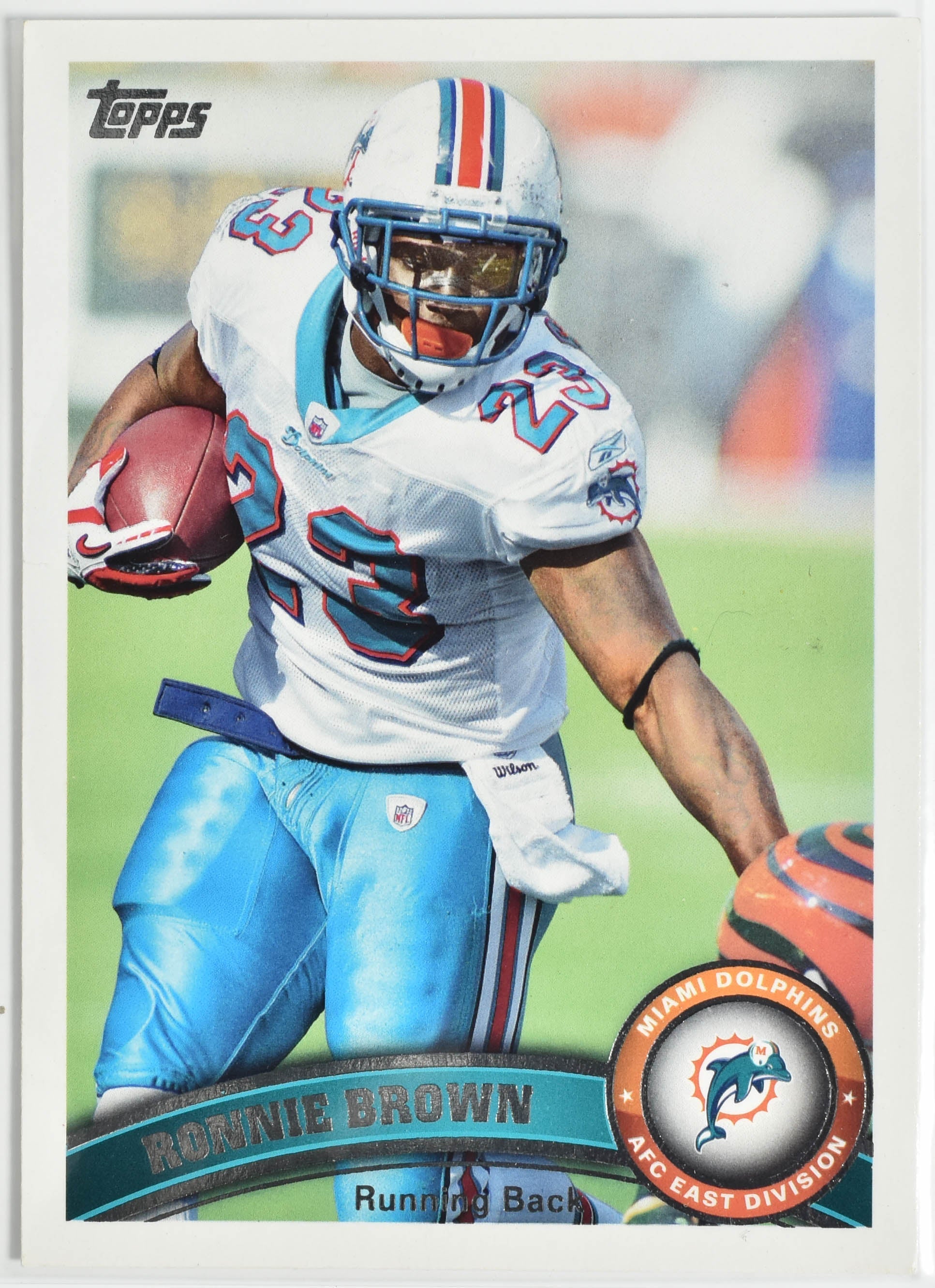 Ronnie Brown 161 Topps 2011 Miami Dolphins