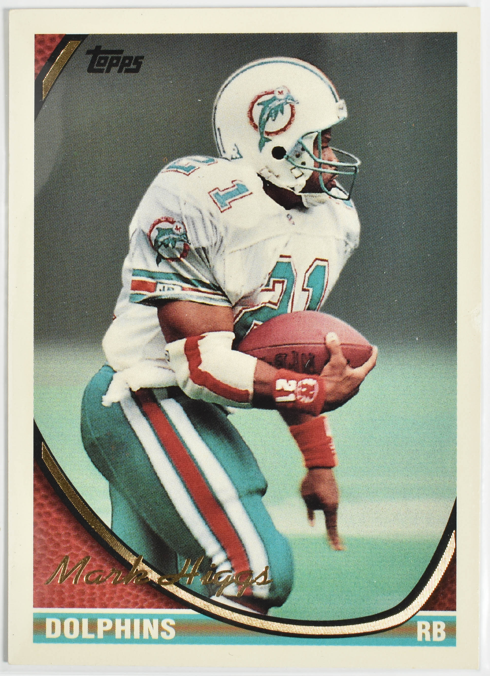 Mark Higgs 641 Topps 1994 Miami Dolphins
