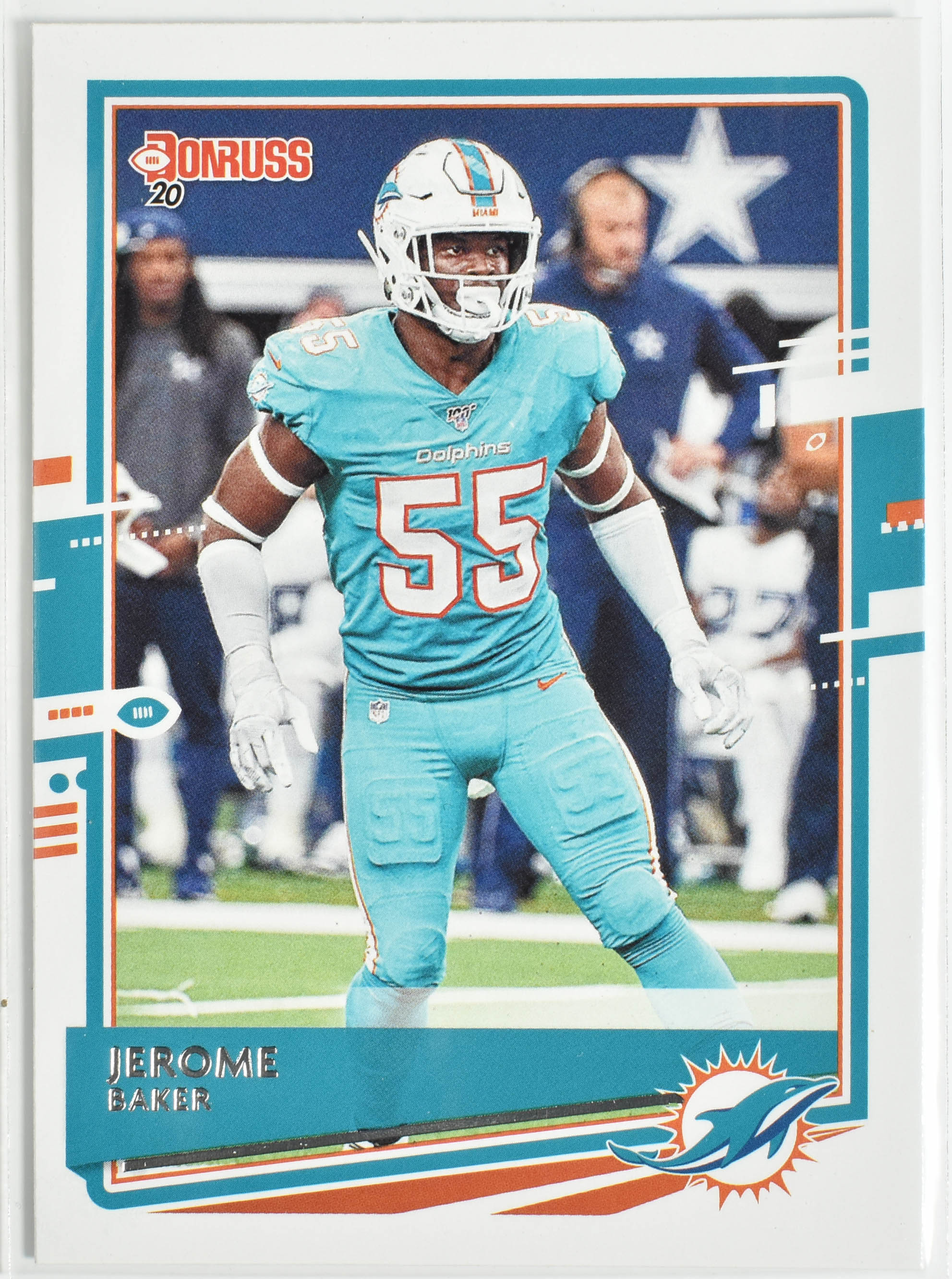 Jerome Baker 154 Donruss 2020 Panini Miami Dolphins
