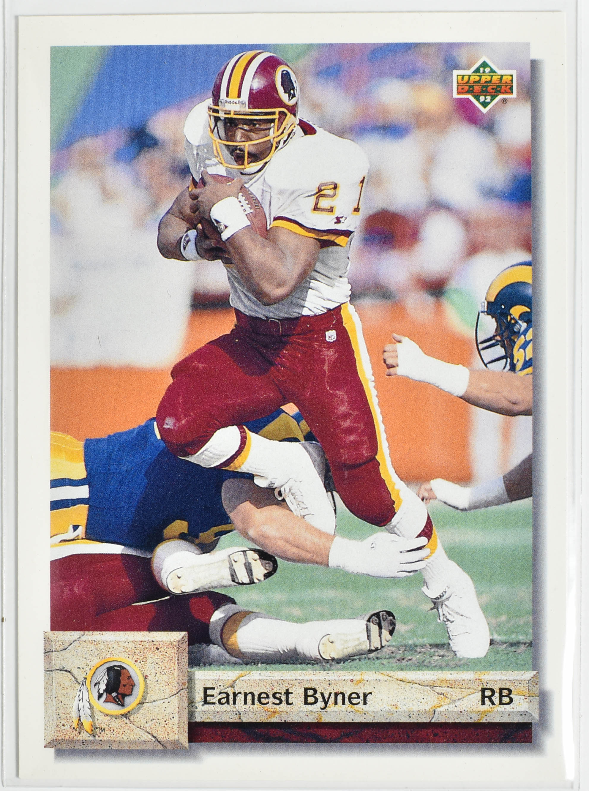 Earnest Byner 136 1992 Upper Deck Washington Football Team