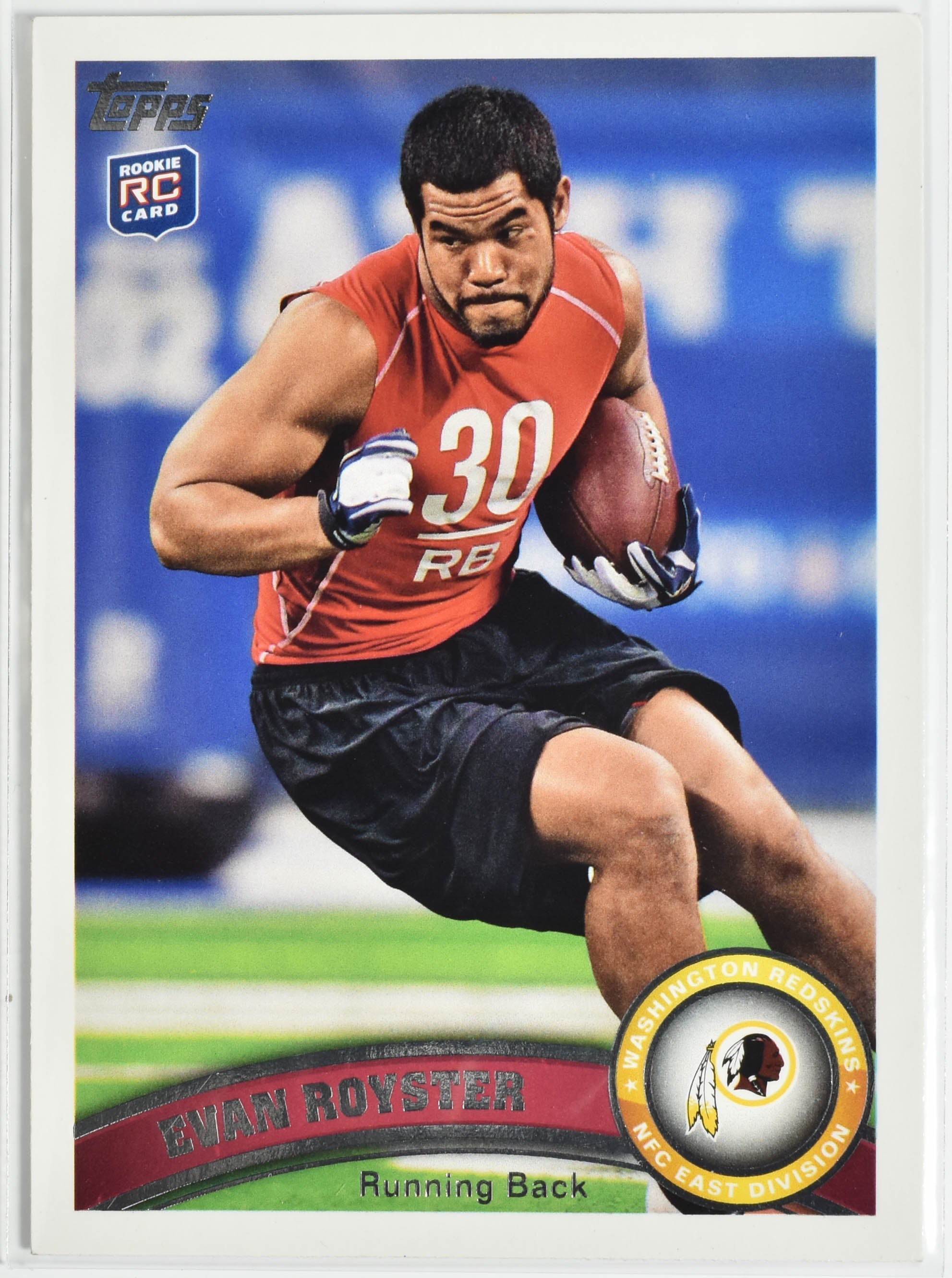 Evan Royster Topps 355 2011 Washington Football Team
