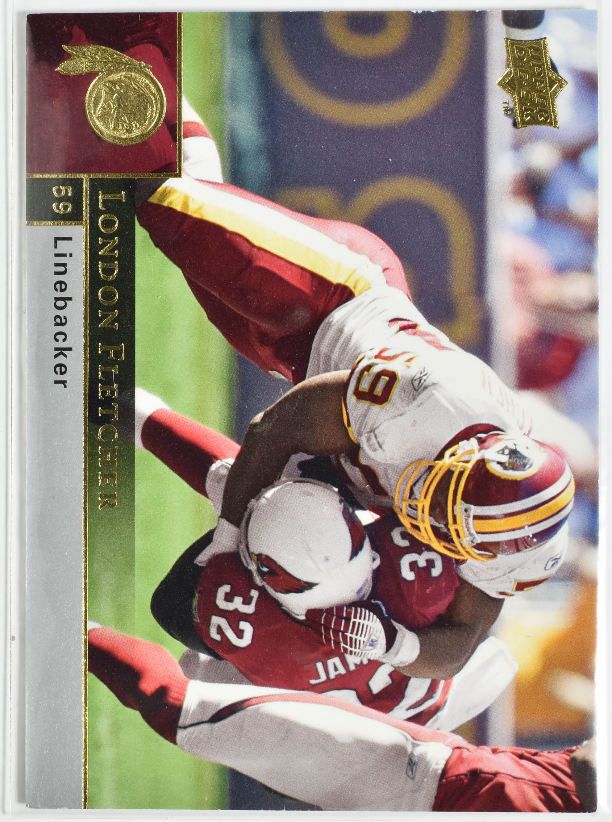 London Fletcher 199 Upper Deck 2009 Washington Football Team