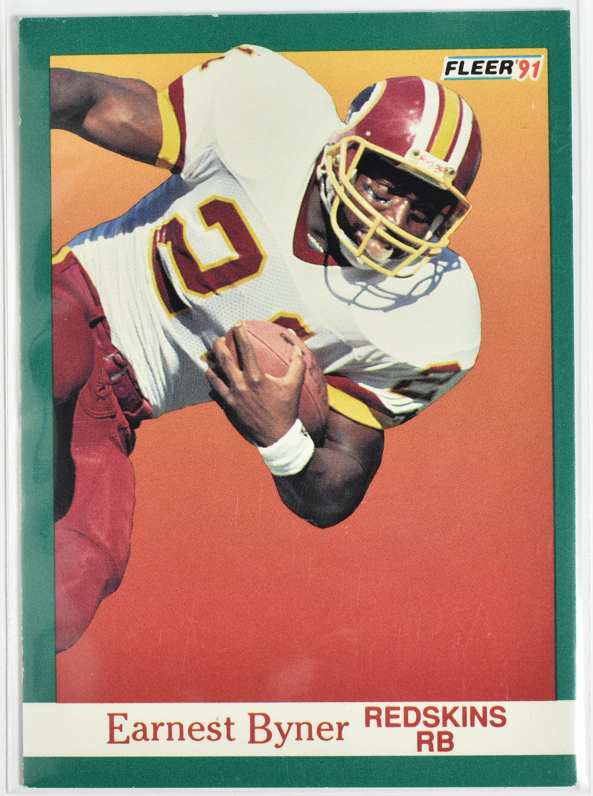 Earnest Byner 383 Fleer 1991 Washington Football Team