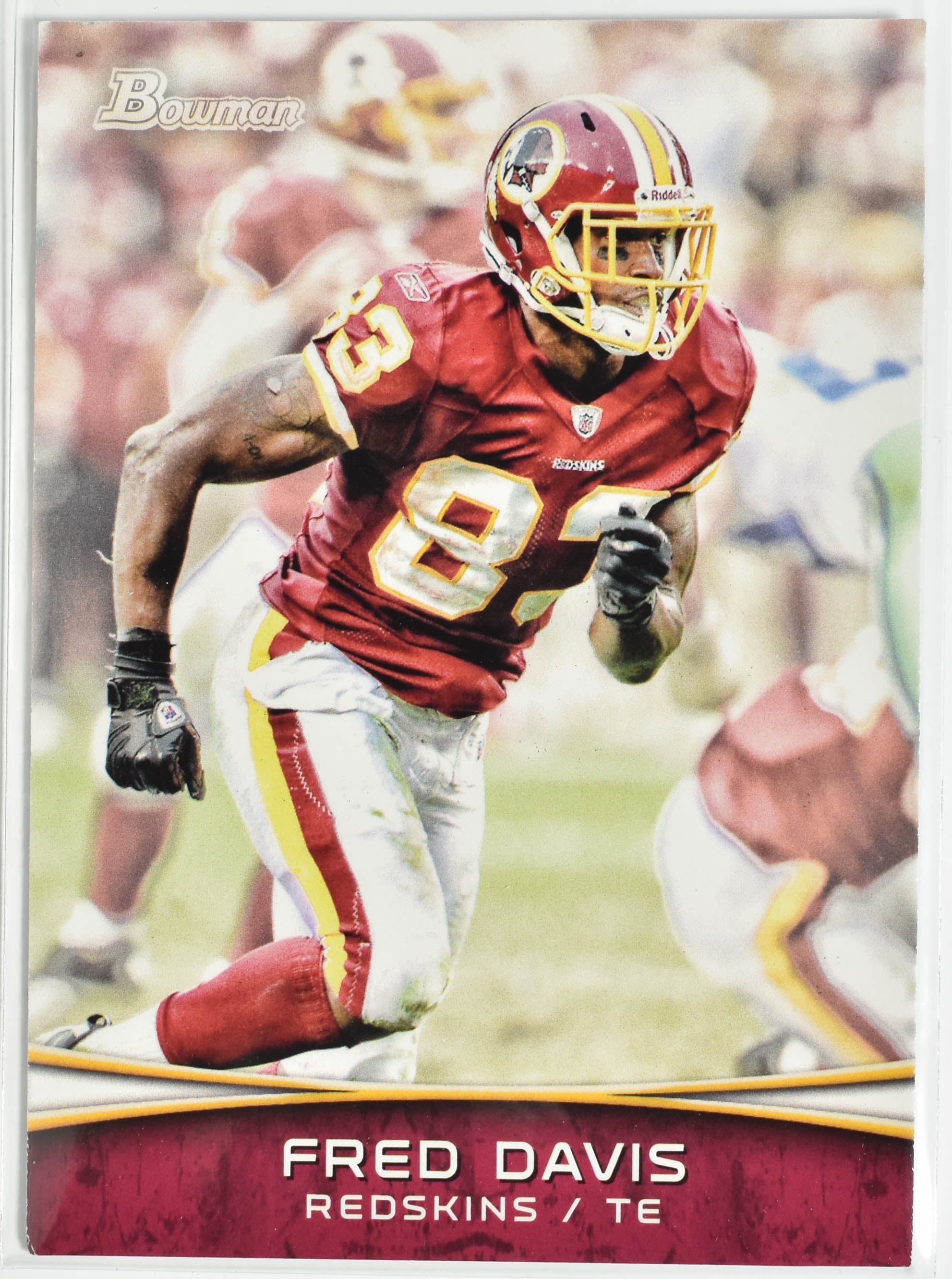 Fred Davis 47 Bowman Topps 2012 Washington Football Team