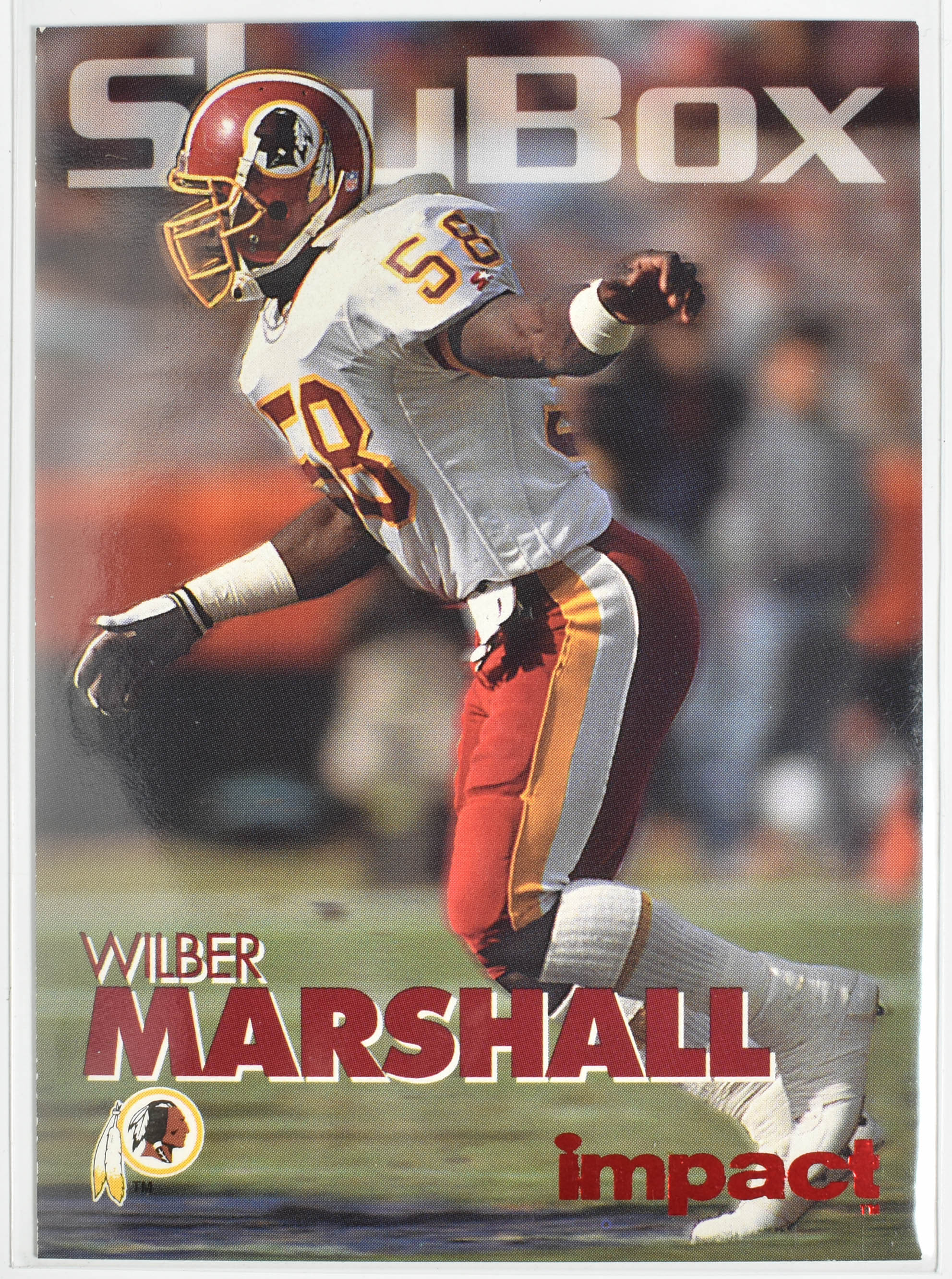 Wilber Marshall 337 Skybox 1993 Washington Football Team