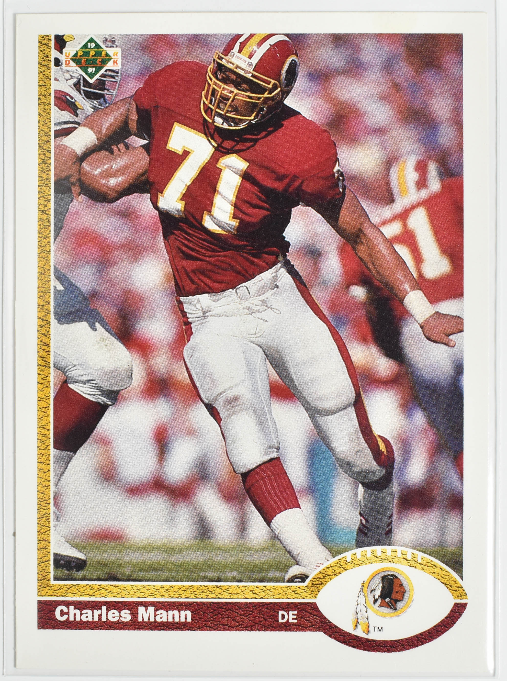 Charles Mann 278 Upper Deck 1991 Washington Football Team