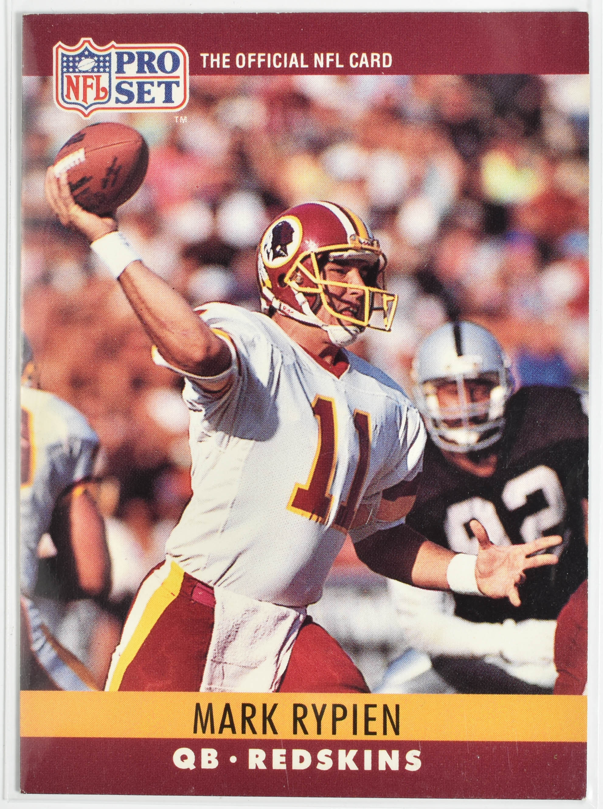 Mark Rypien Pro Set 330 Washington Football Team