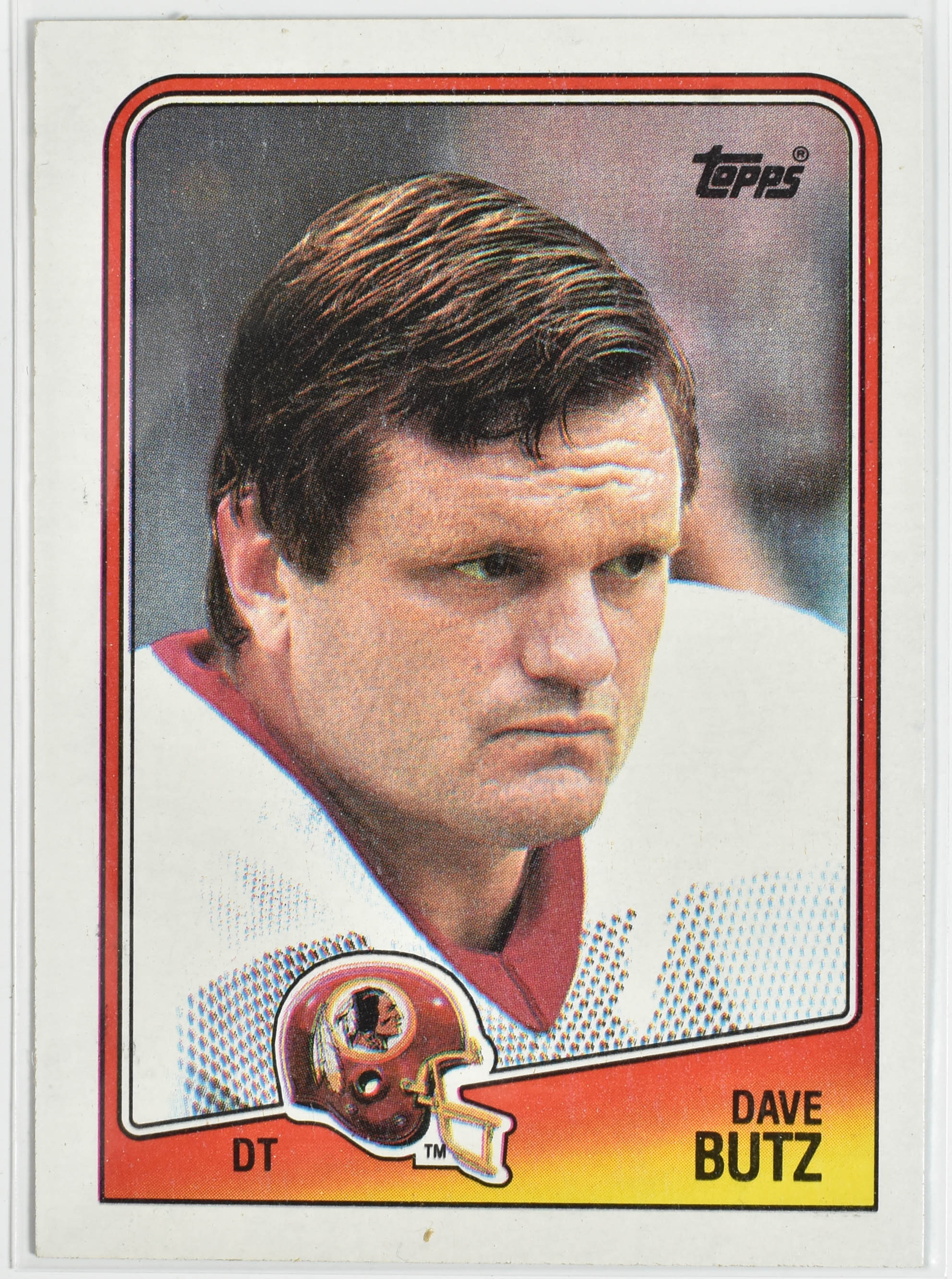 Dave Butz 18 Topps 1988 Washington Football Team