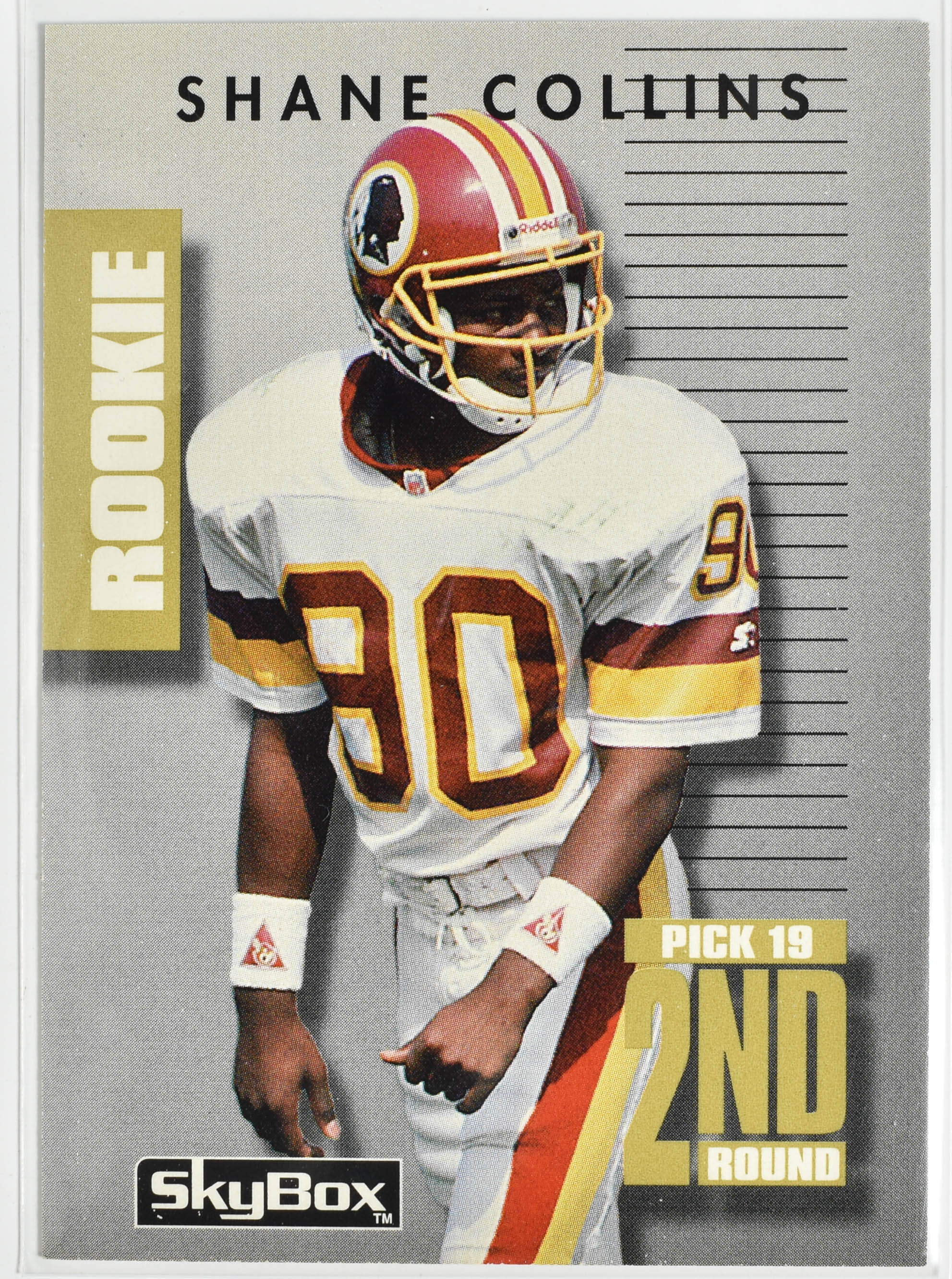 Shane Collins 002 Rookie Skybox 1992 Washington Football Team
