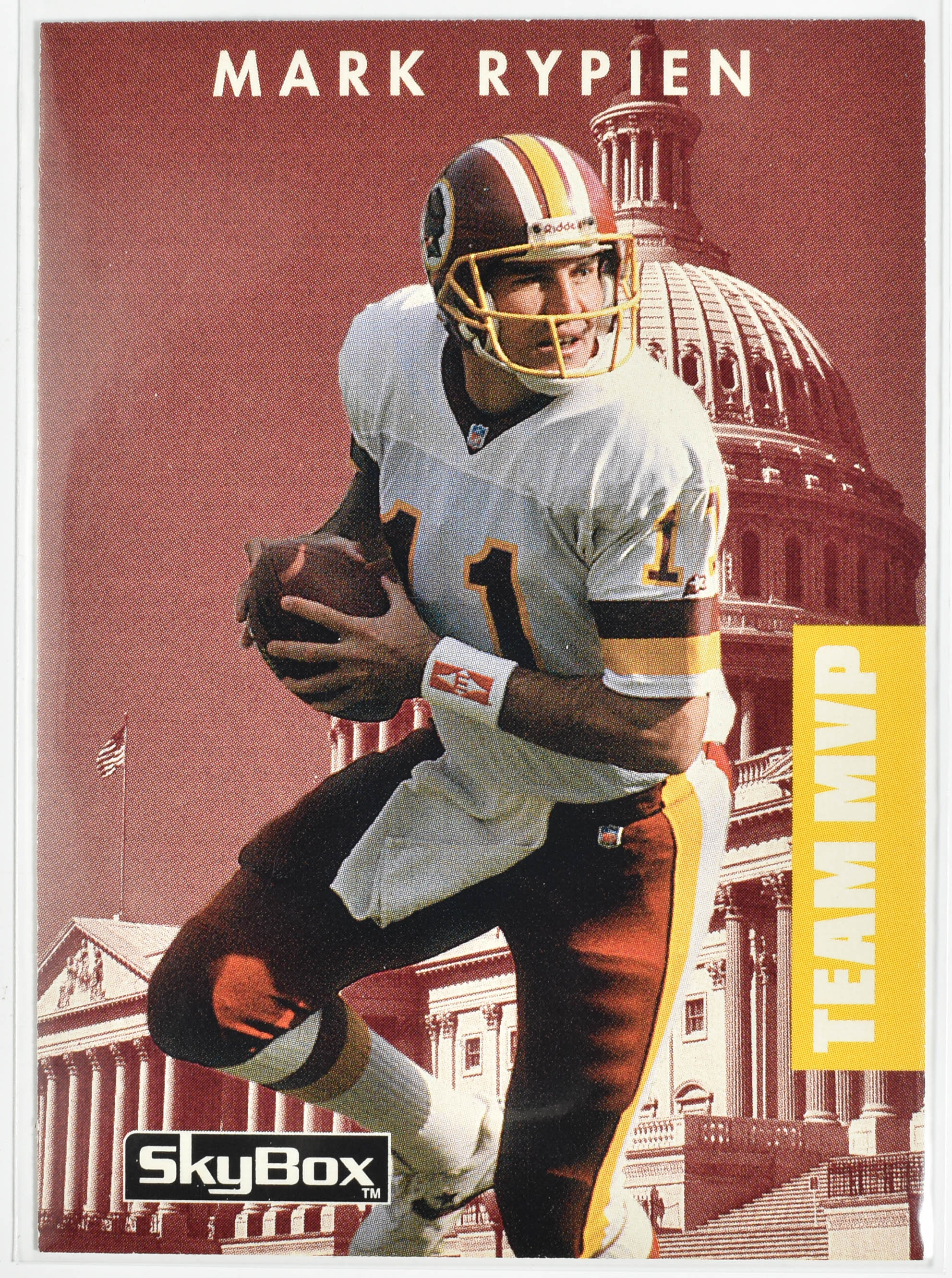 Mark Rypien 077 Team MVP Skybox 1992 Washington Football Team