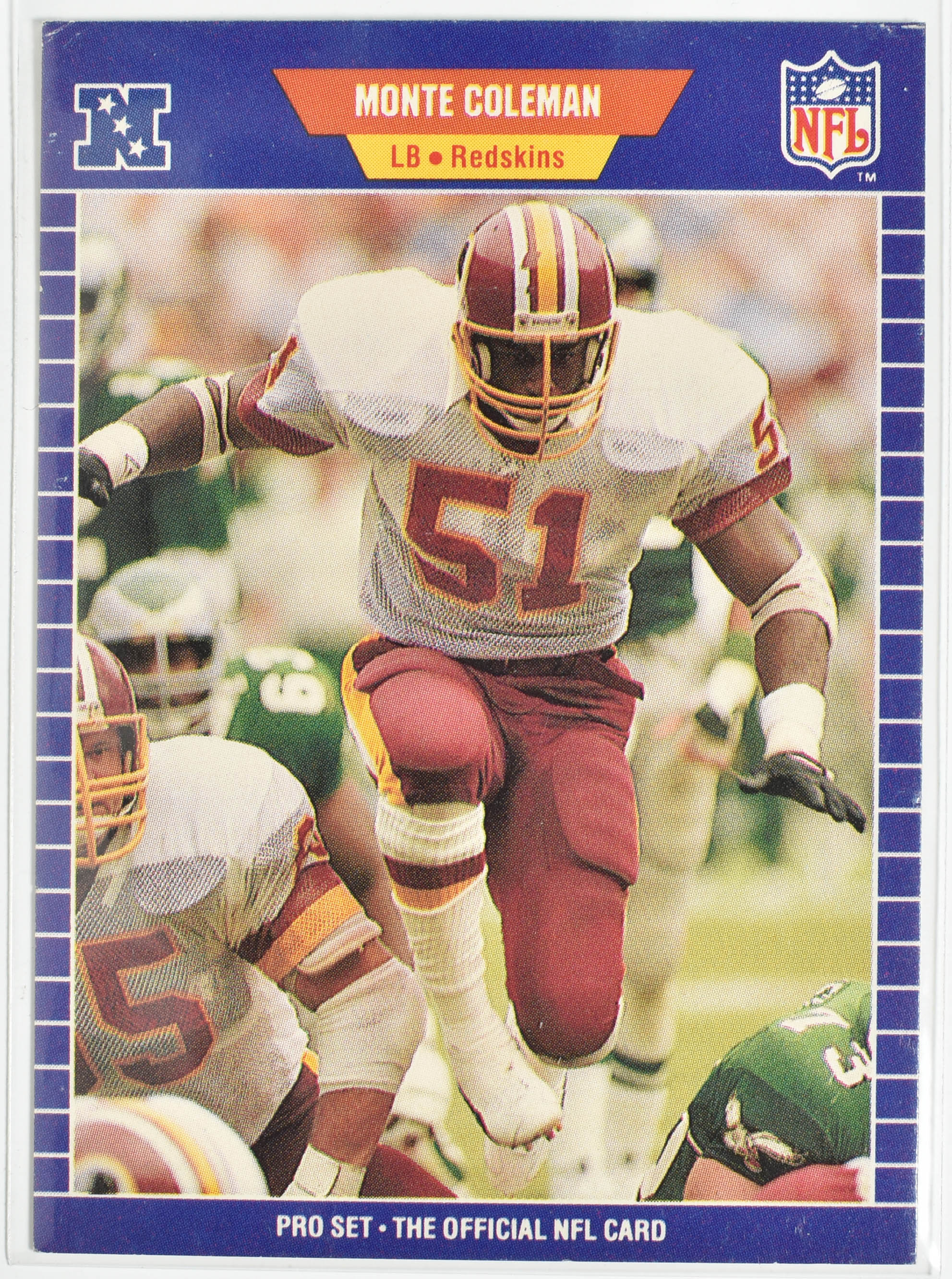 Monte Coleman 425 Pro Set 1989 Washington Football Team