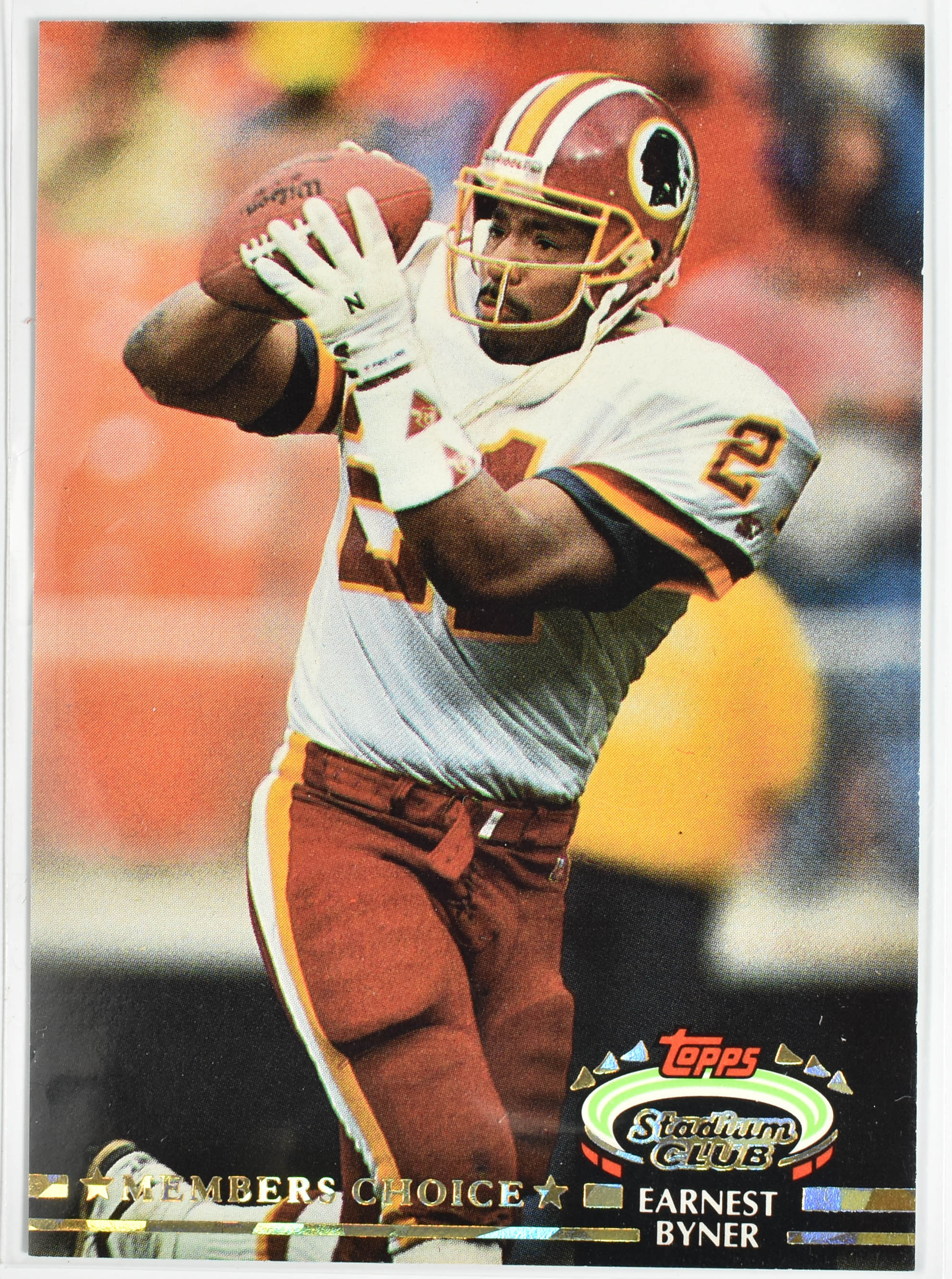 Earnest Byner 298 Topps Stadium Club 1992 Washington Football Team