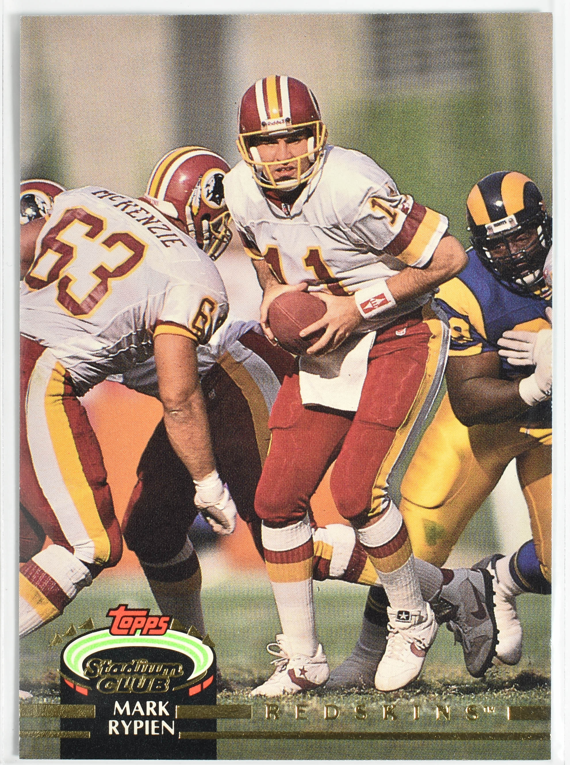 Mark Rypien 1 Topps Stadium Club 1992 Washington Football Team