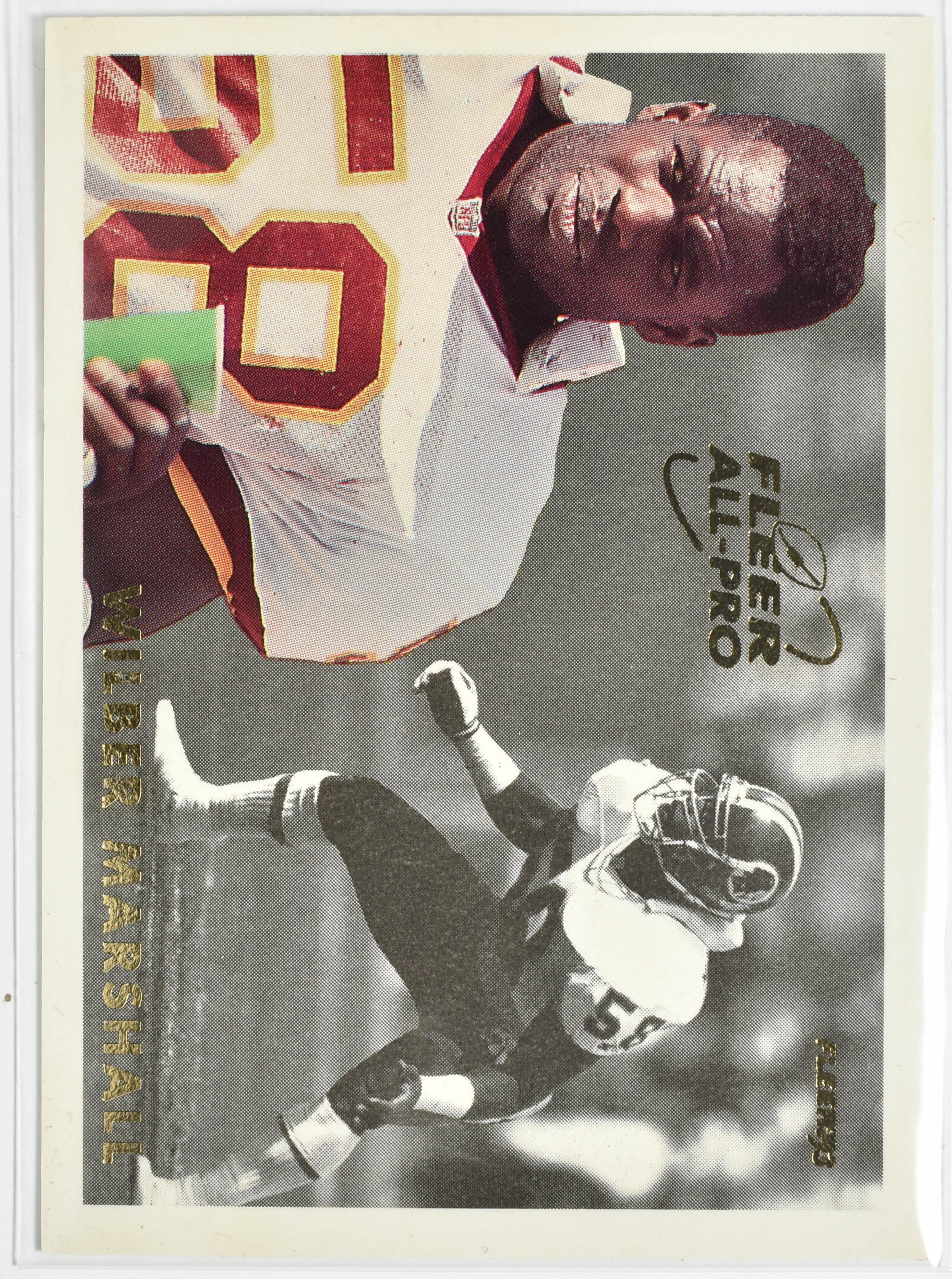 Wilber Marshall 9 of 25 Fleer All Pro 1993 Washington Football Team