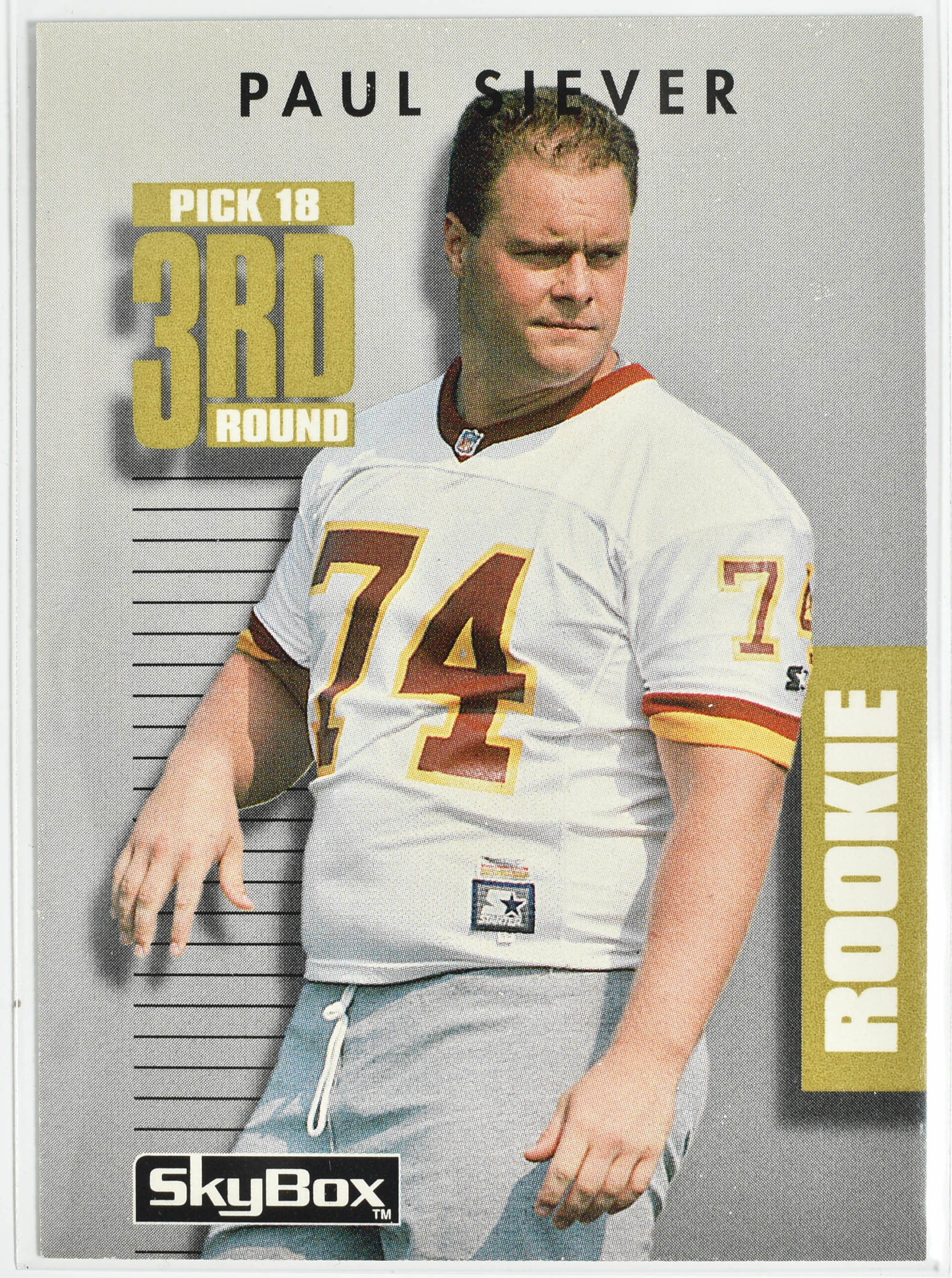 Paul Silver Skybox 108 Primetime 1992 Washington Football Team