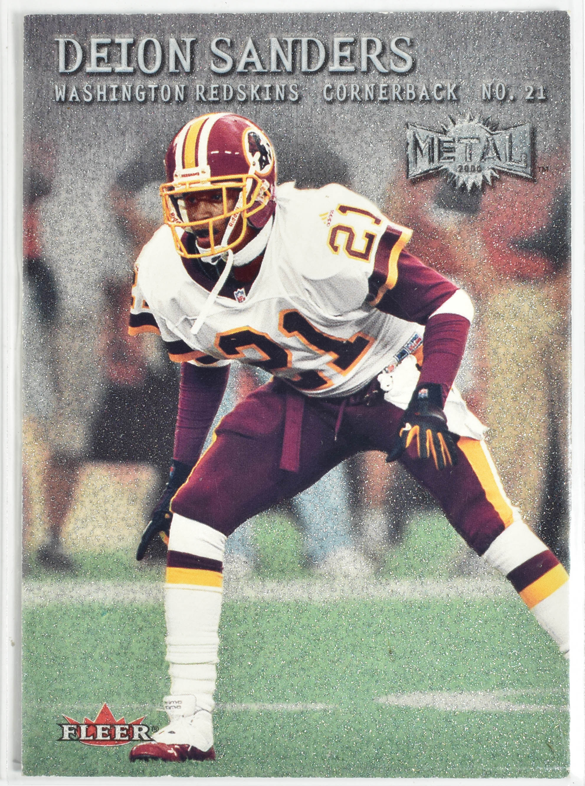 Deion Sanders 73 Fleer 2000 Washington Football Team