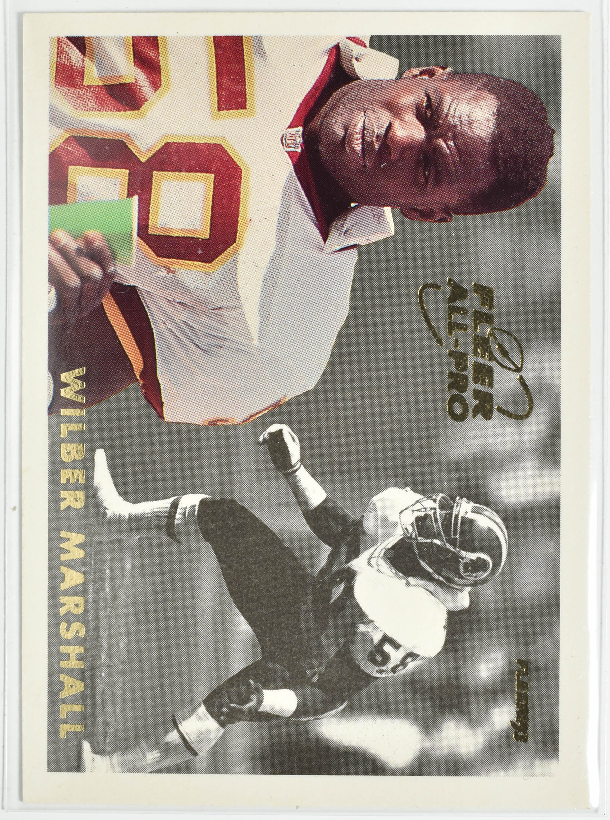Wilber Marshall 9 of 25 Fleer 1993 All Pro Washington Football Team