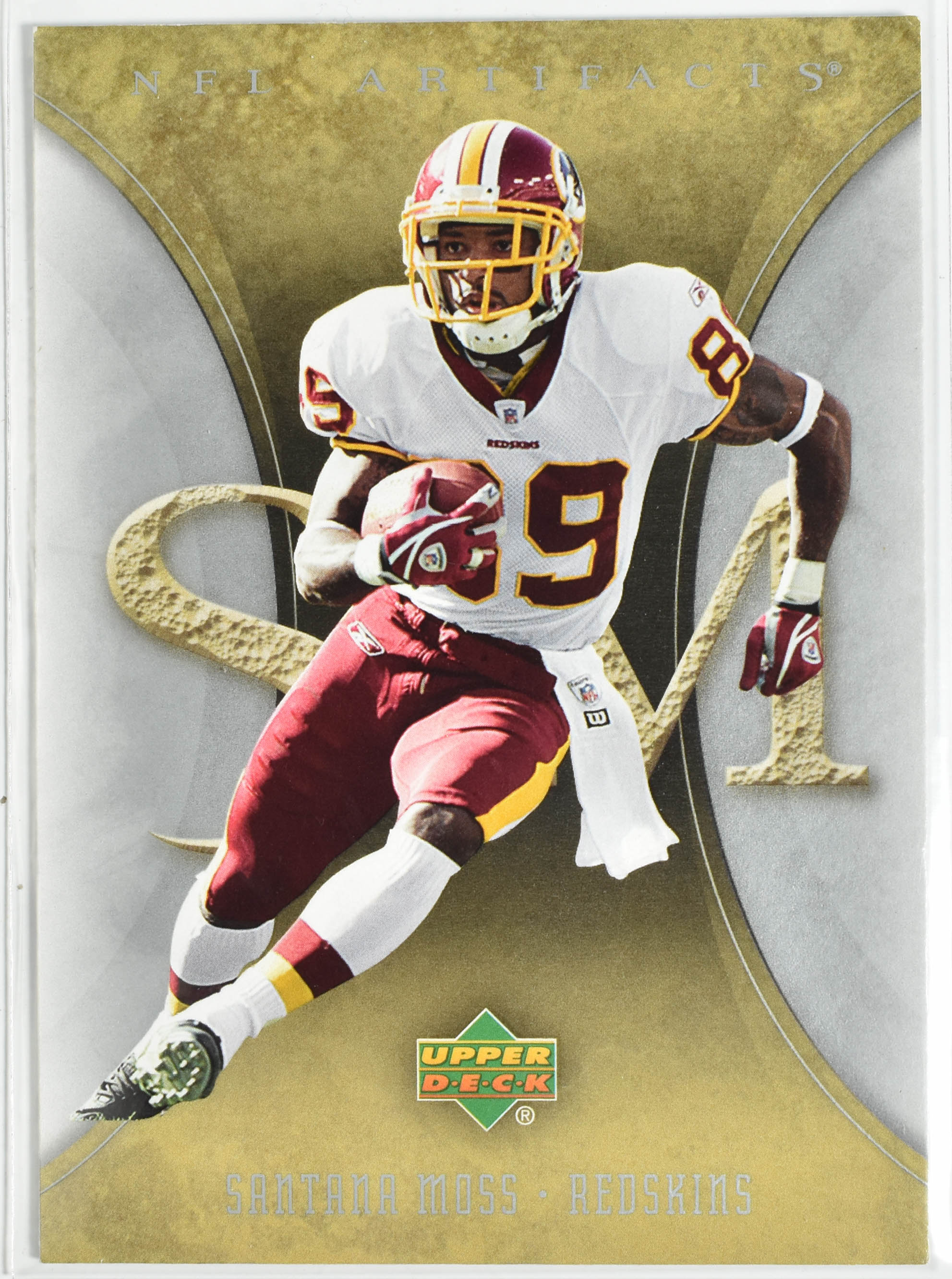 Santana Moss 100 Upper Deck 2007 Artifacts Washington Football Team