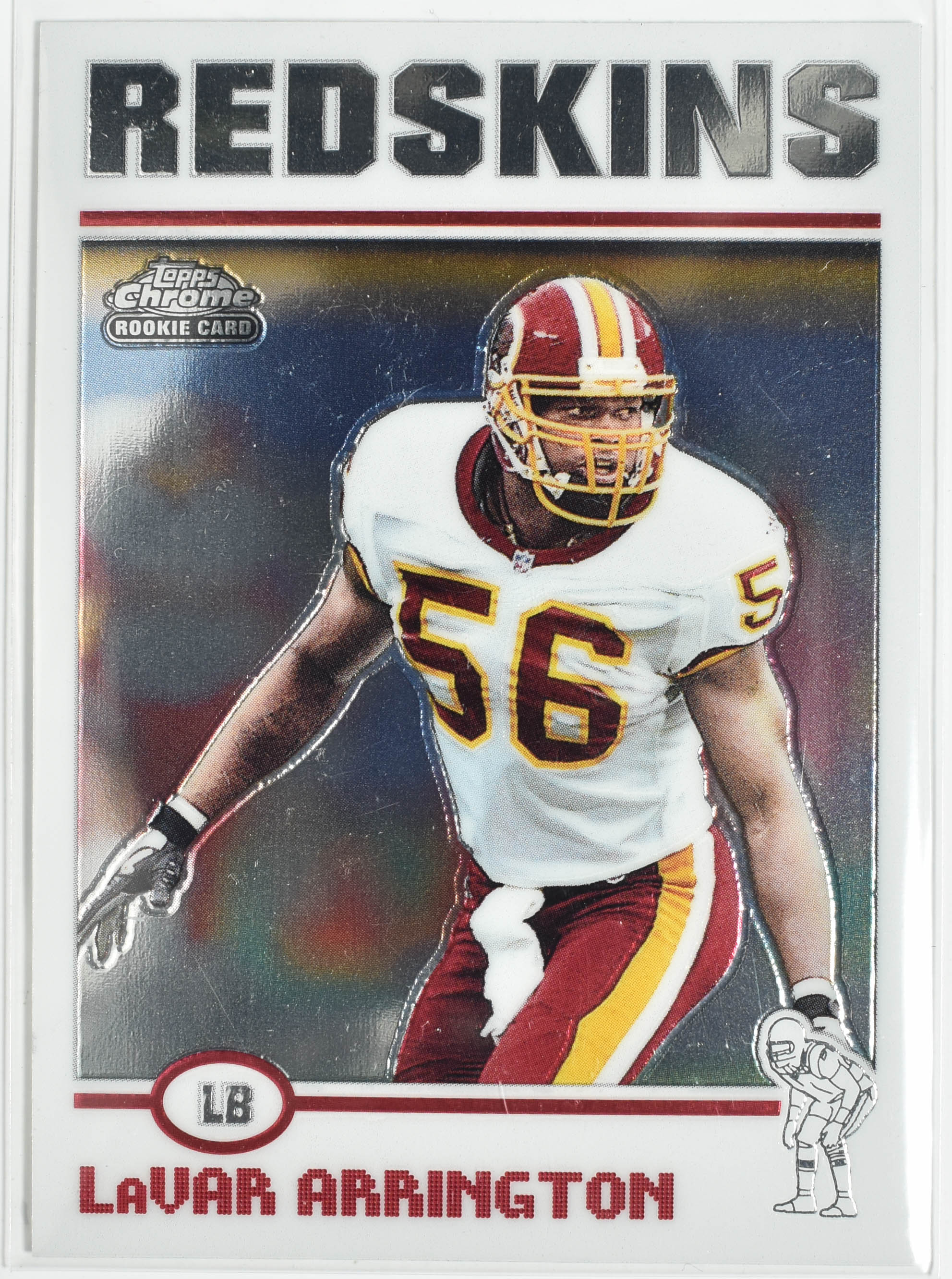 Lavar Arrington 18 Topps Chrome 2004 Washington Football Team