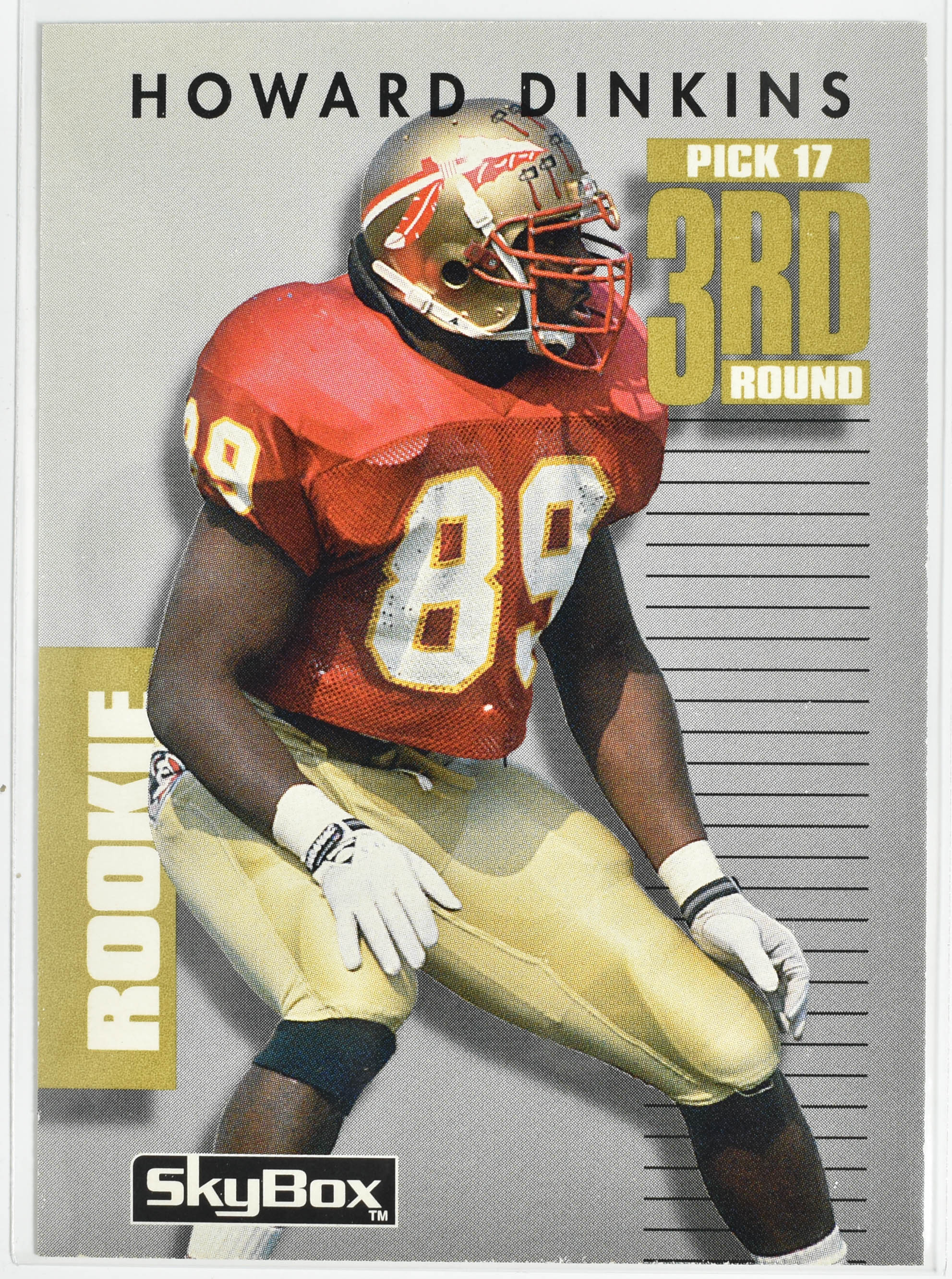 Howard Dinkins 336 Primetime Skybox 1992 Washington Football Team