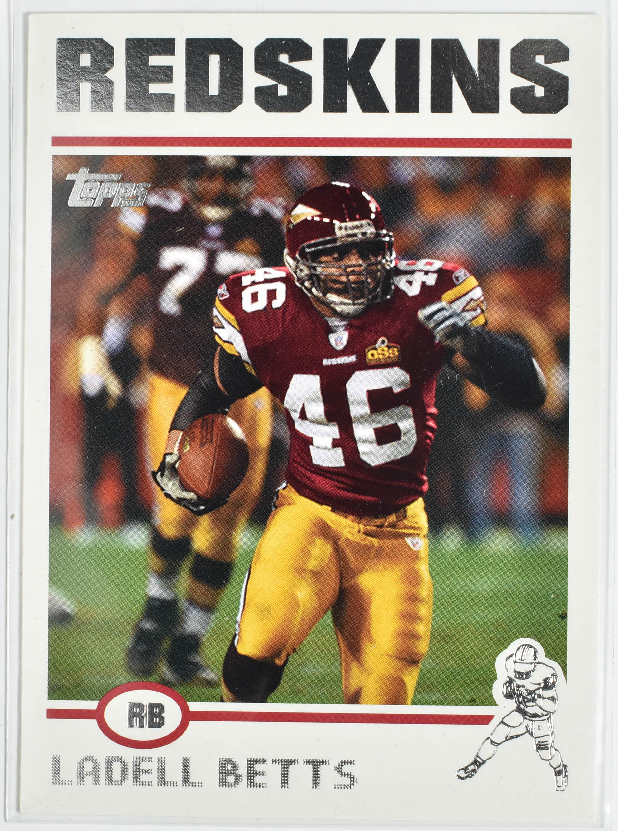 Ladell Betts 52 Topps 2004 Washington Football Team