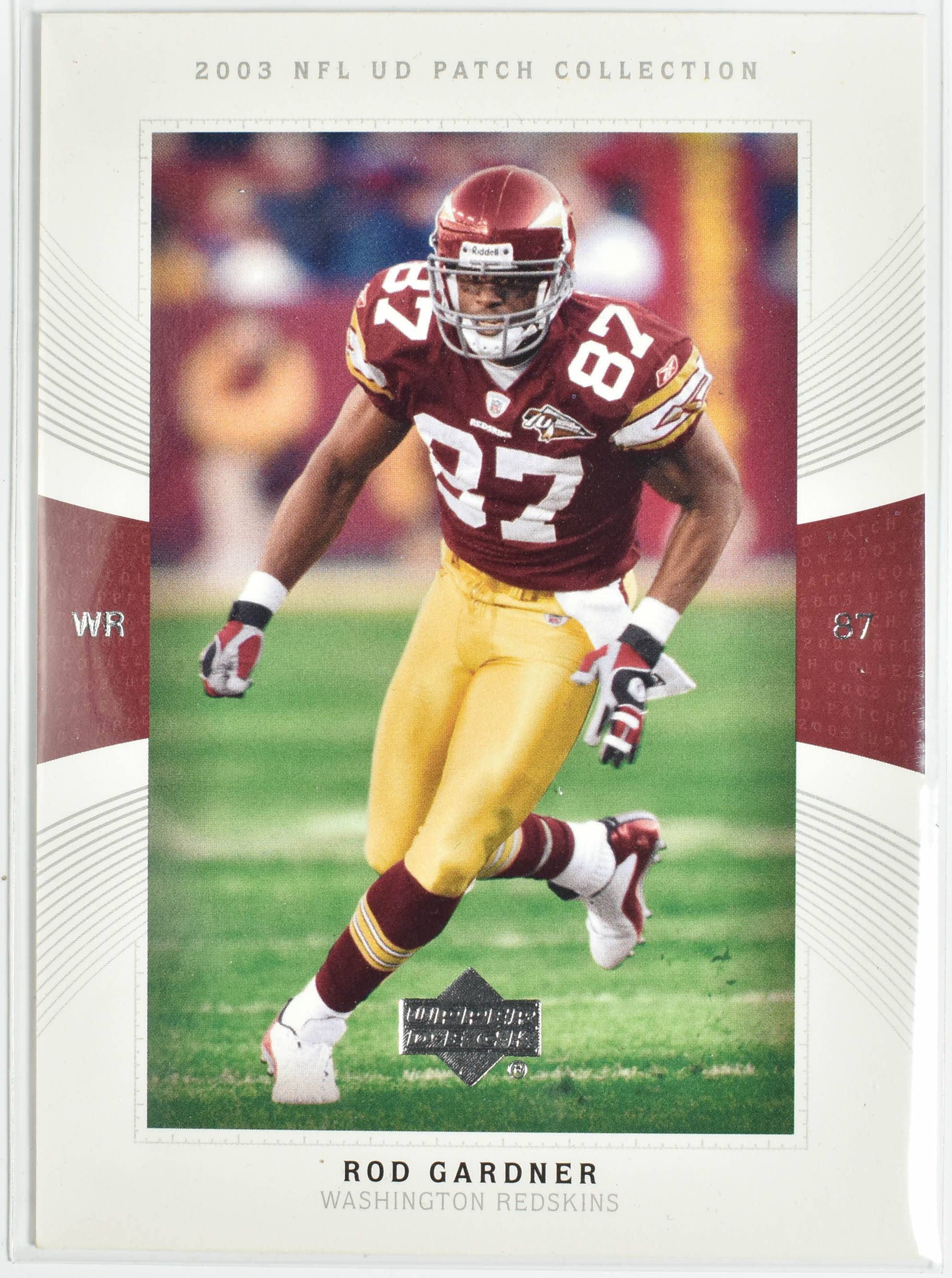 Rod Gardner 87 Upper Deck 2003 Washington Football Team