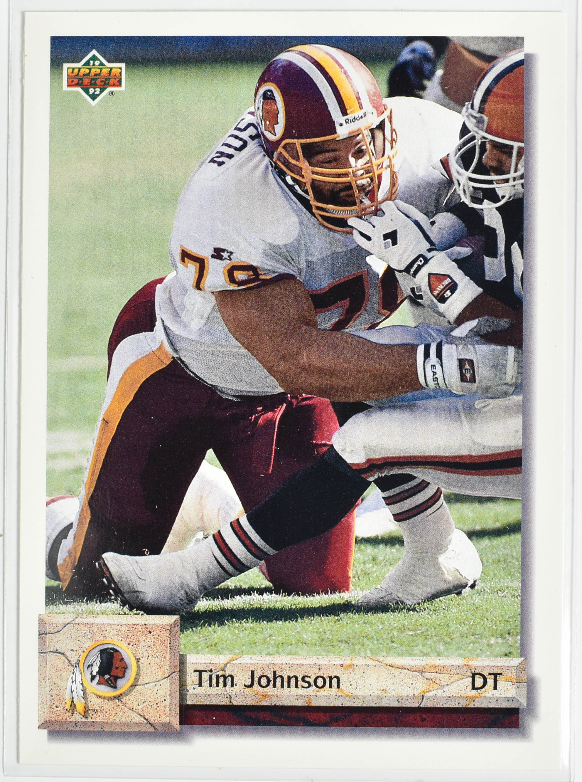 Tim Johnson 125 Upper Deck 1992 Washington Football Team