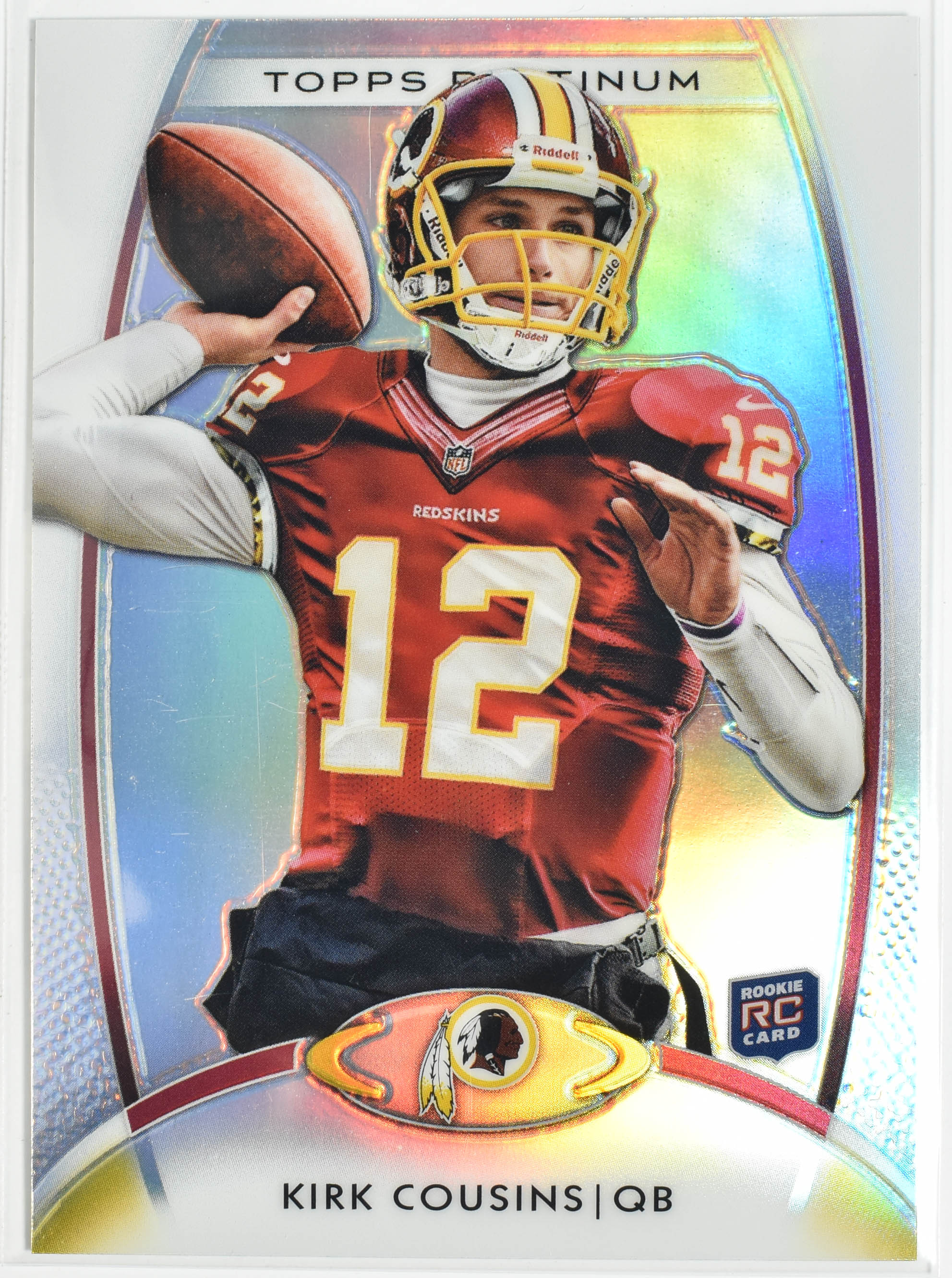 Kirk Cousins 104 2012 Topps Rookie Platinum Washington Football Team