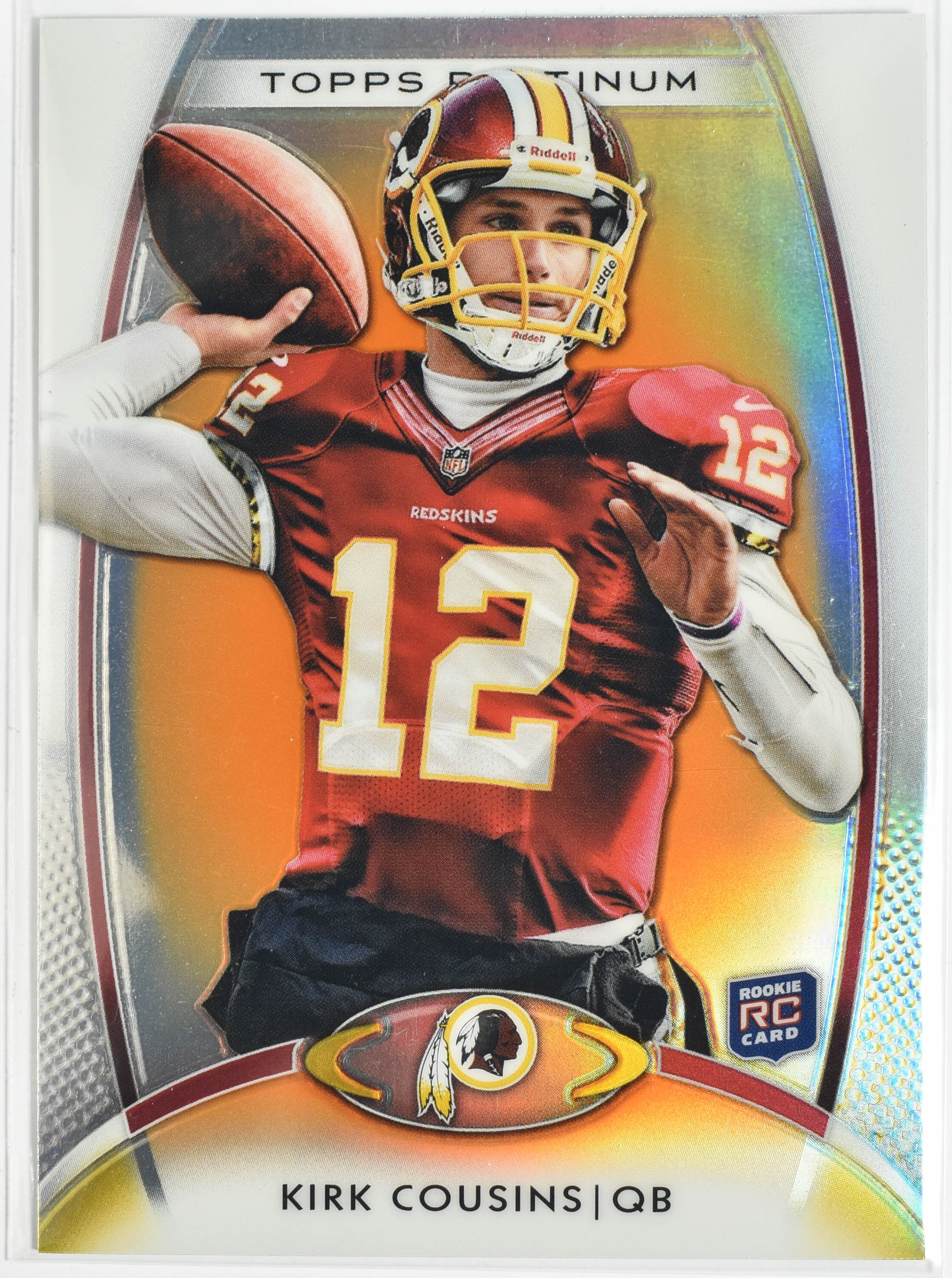 Kirk Cousins 104 Topps 2012 Rookie Platinum Washington Football Team