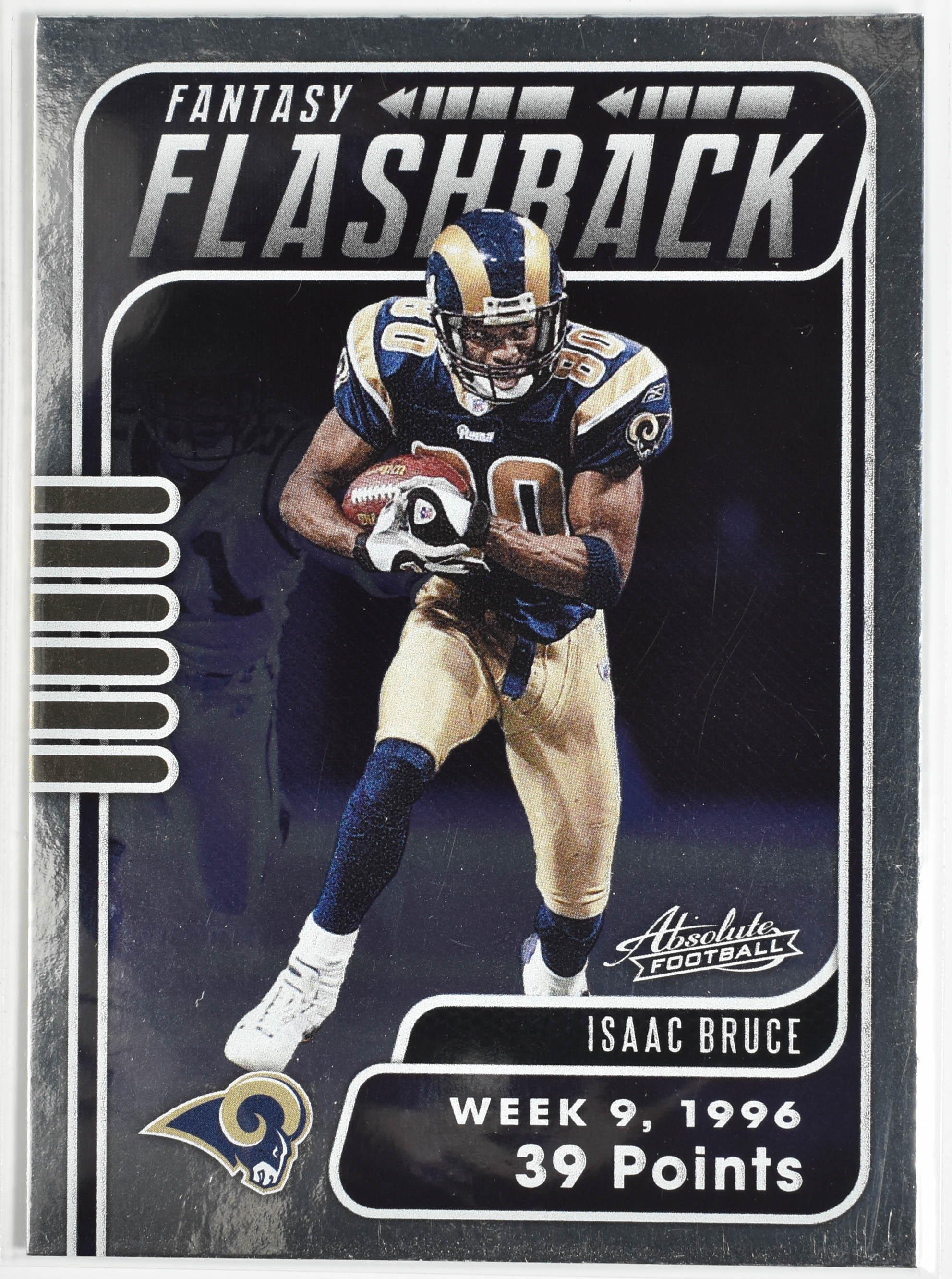 Isaac Bruce FF 1B Panini 2020 Absolute Fantasy Flashback Rams Football Card