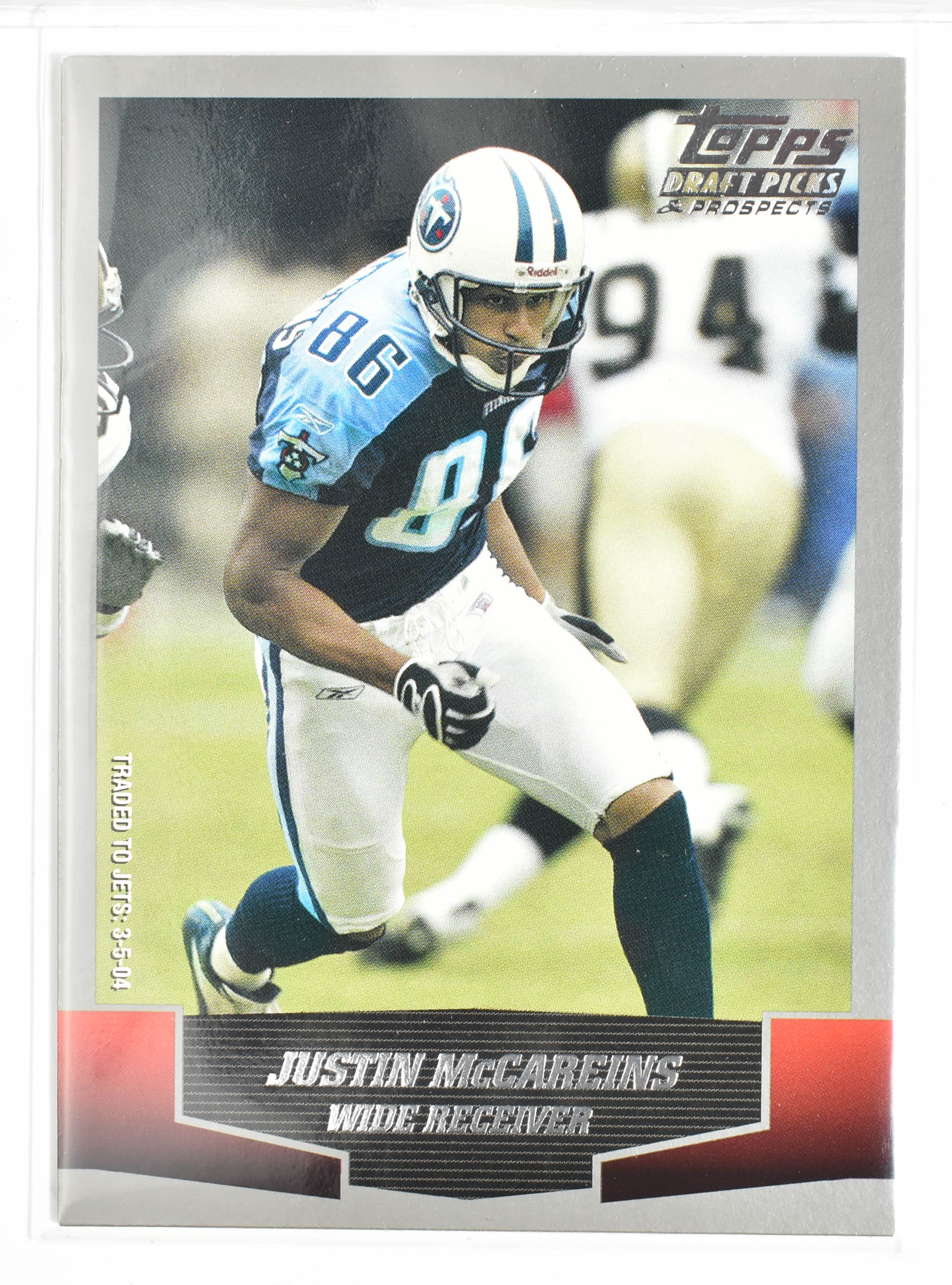 Justin McCareins 82 Topps 2004 Titans