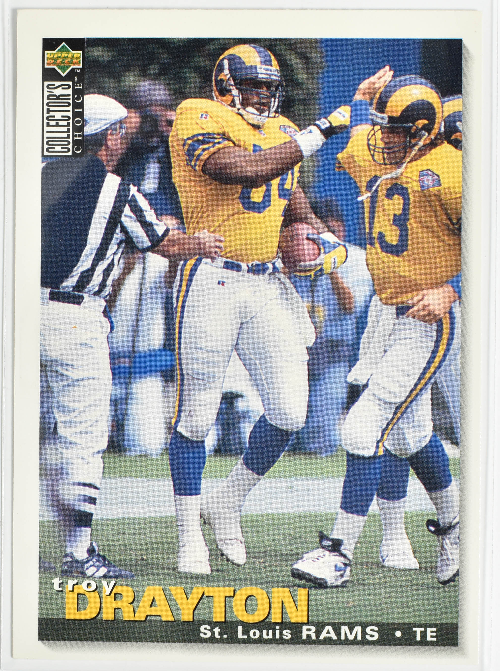 Troy Drayton 133 Upper Deck 1995 Rams Football Card