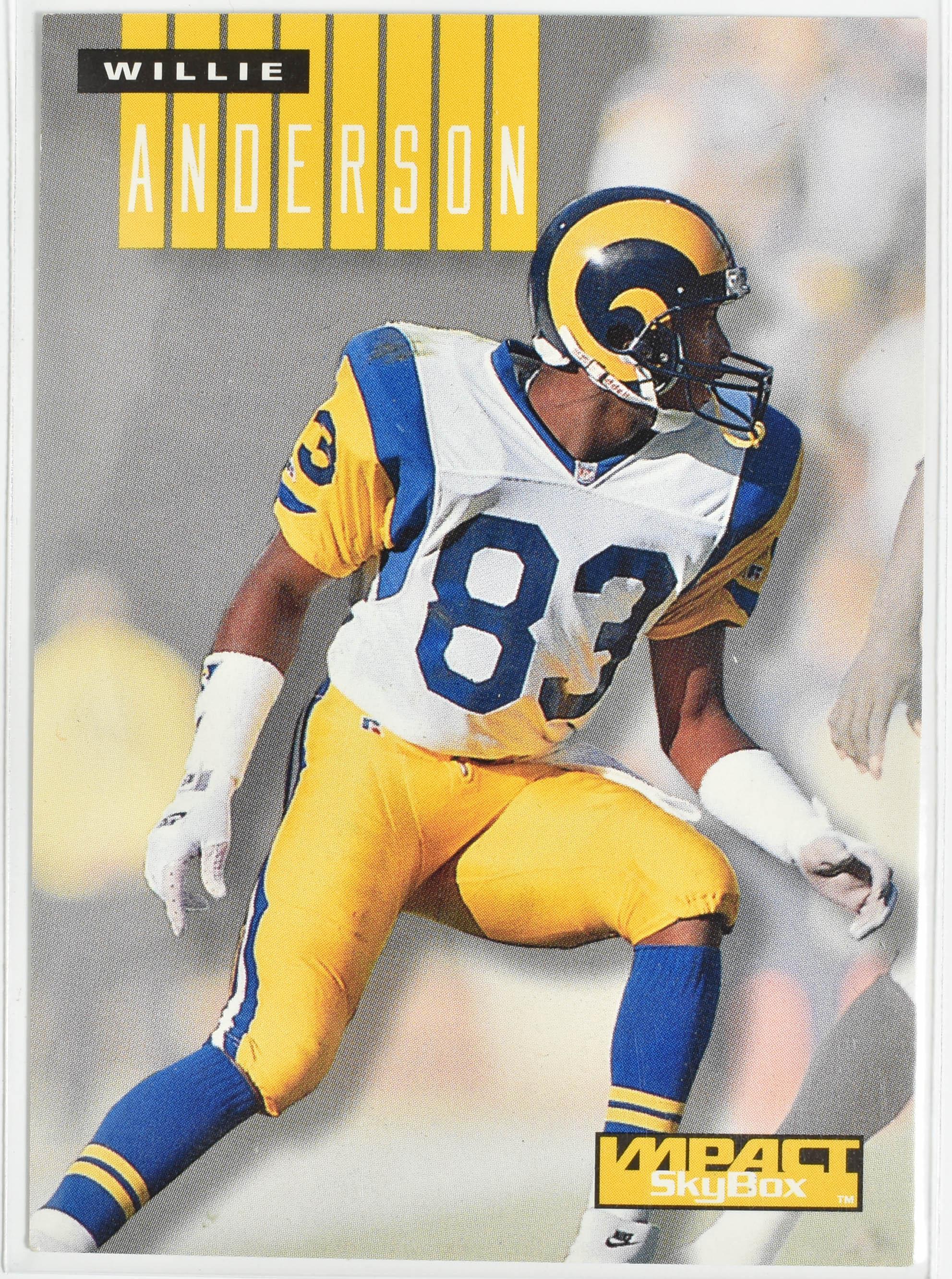Willie Anderson 137 Impact Skybox 1994 Rams Football Card