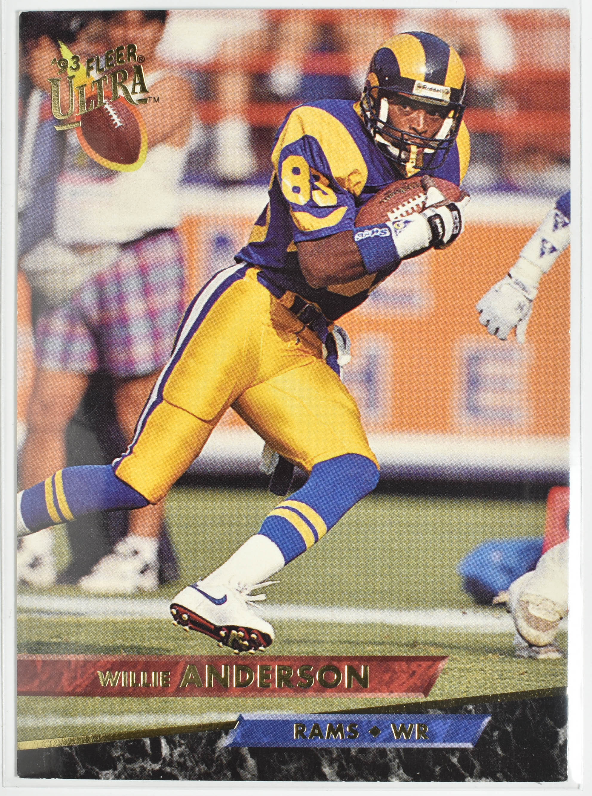 Willie Anderson 231 Fleer 1993 Rams Football Card