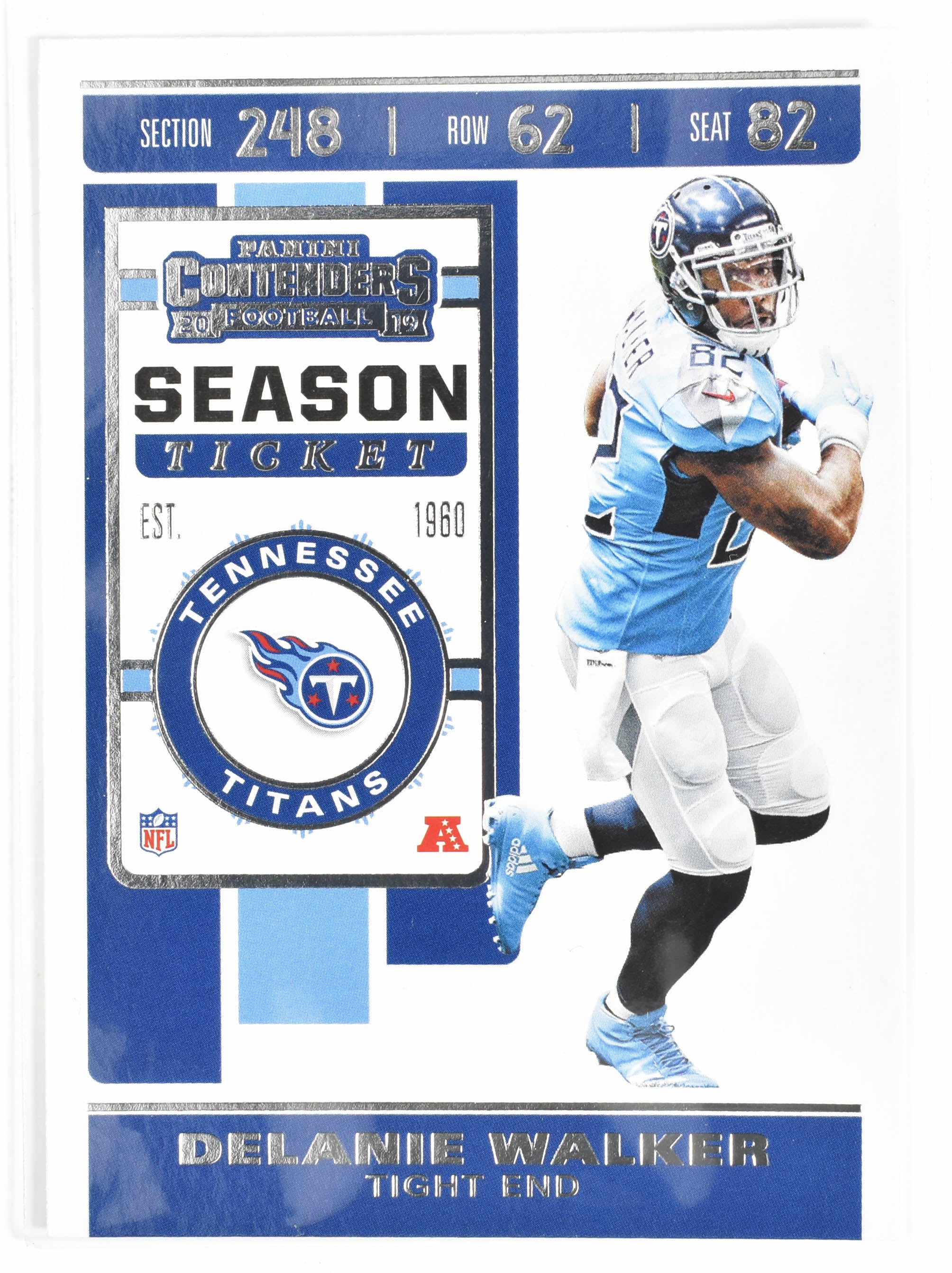 Delanie Walker 29 Panini Contenders Titans 2019