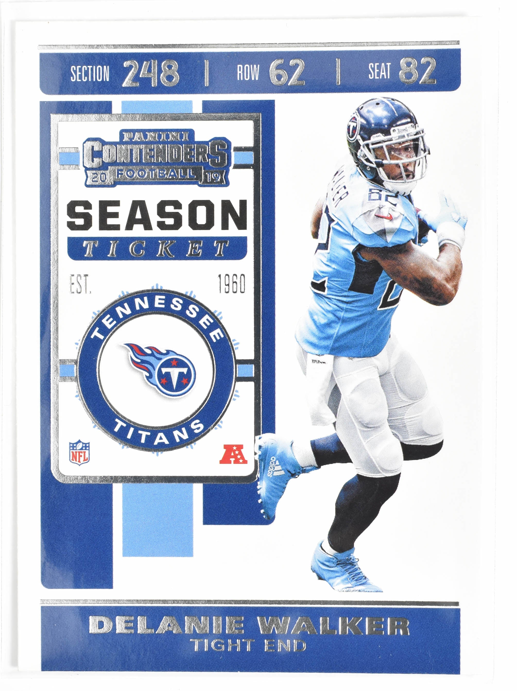 Delanie Walker 29 Panini Contenders 2019 Tennessee Titans