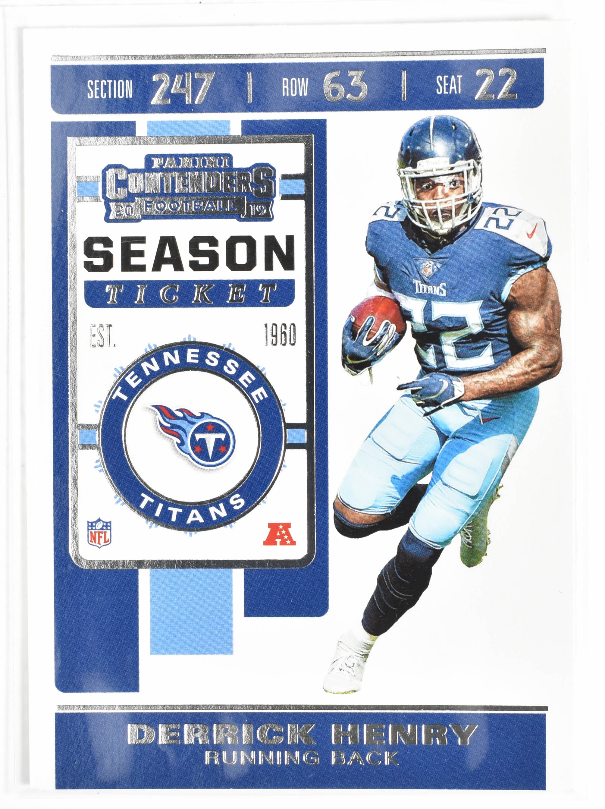 Derrick Henry 28 Panini Contenders 2019 Tennessee Titans