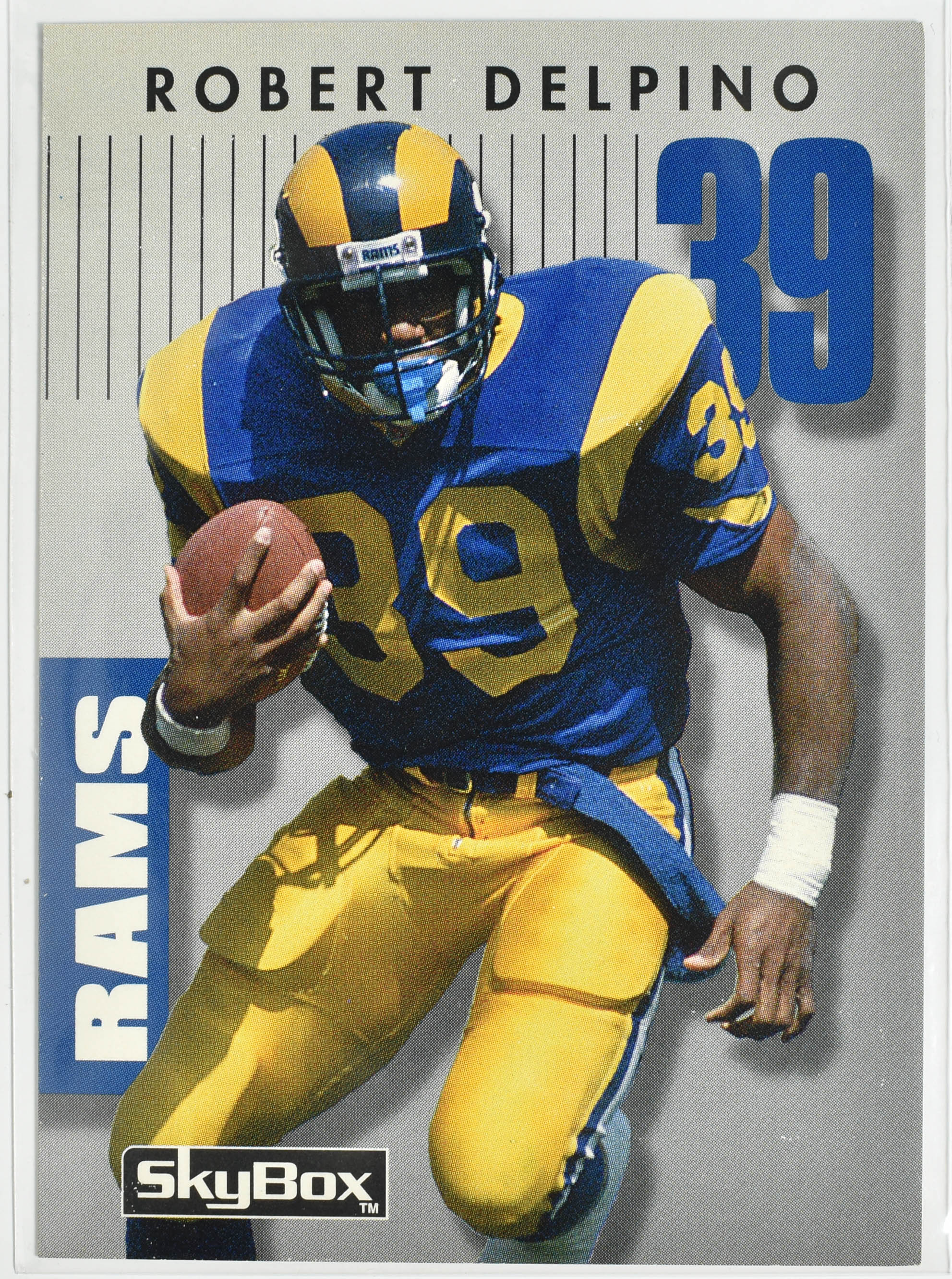 Robert Delpino 327 Skybox 1992 Rams Football Card
