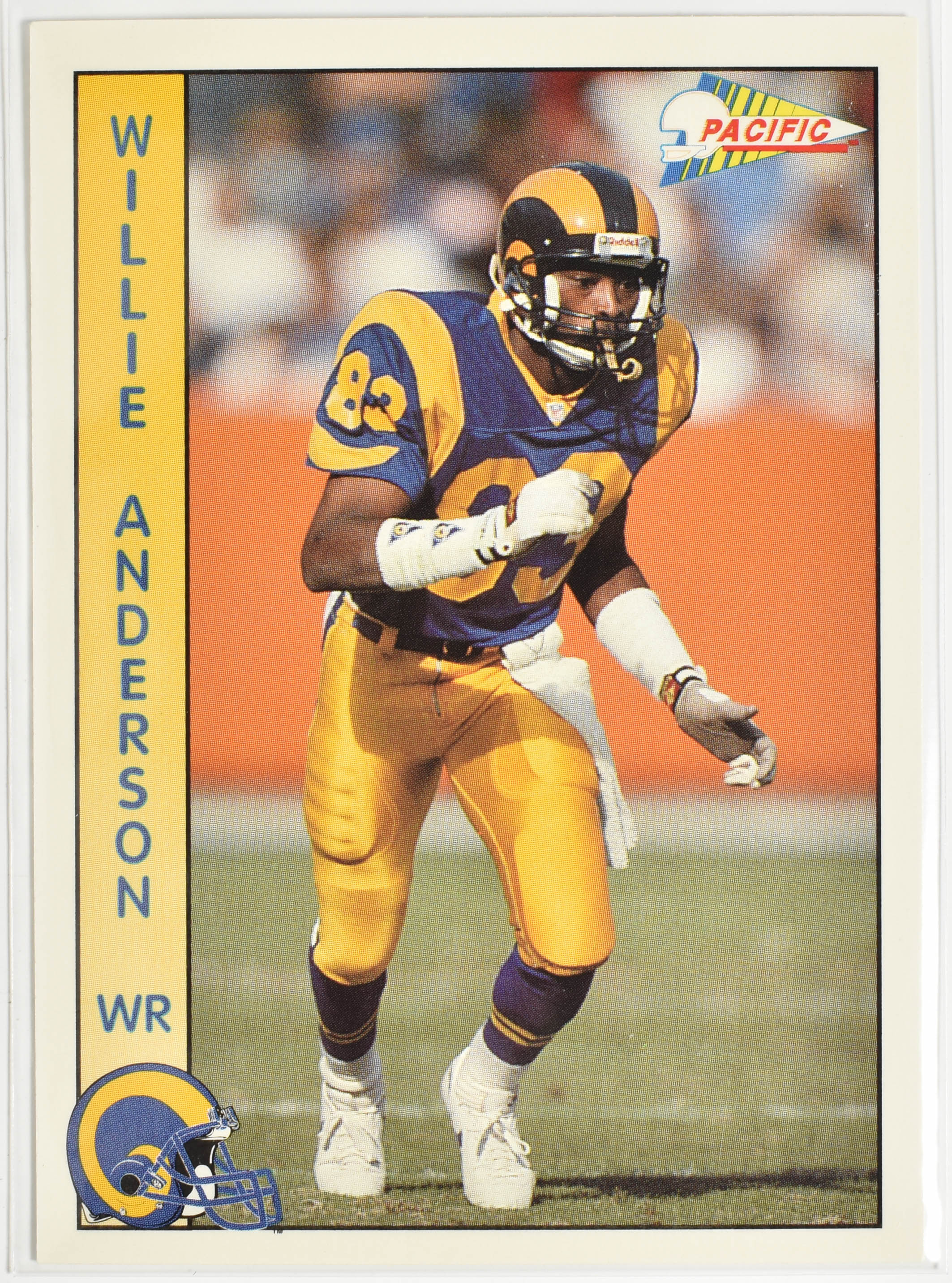 Willie Anderson155 Pacific 1992 Rams Football Card