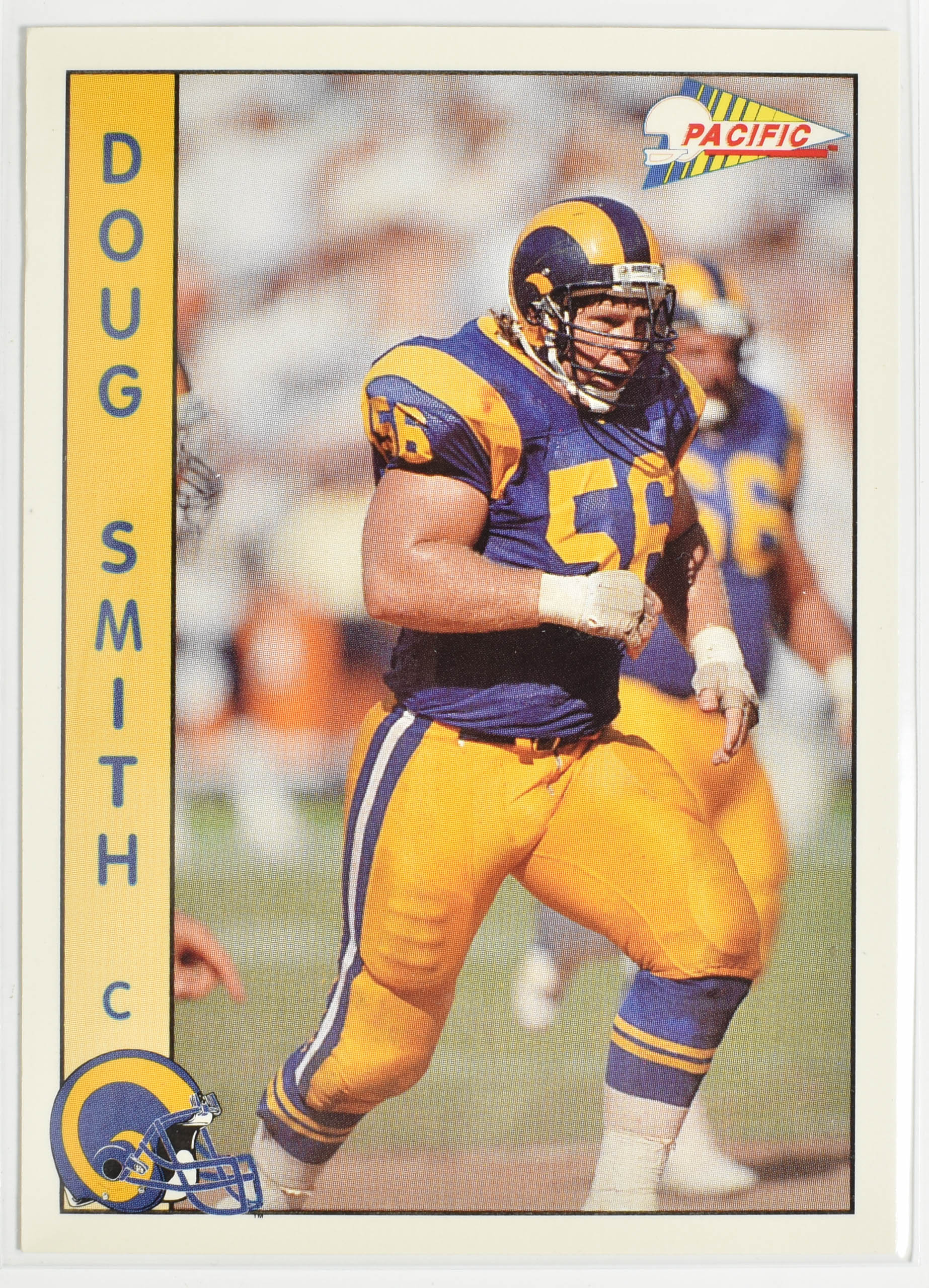 Doug Smith 163 Pacific 1992 Rams Football Card