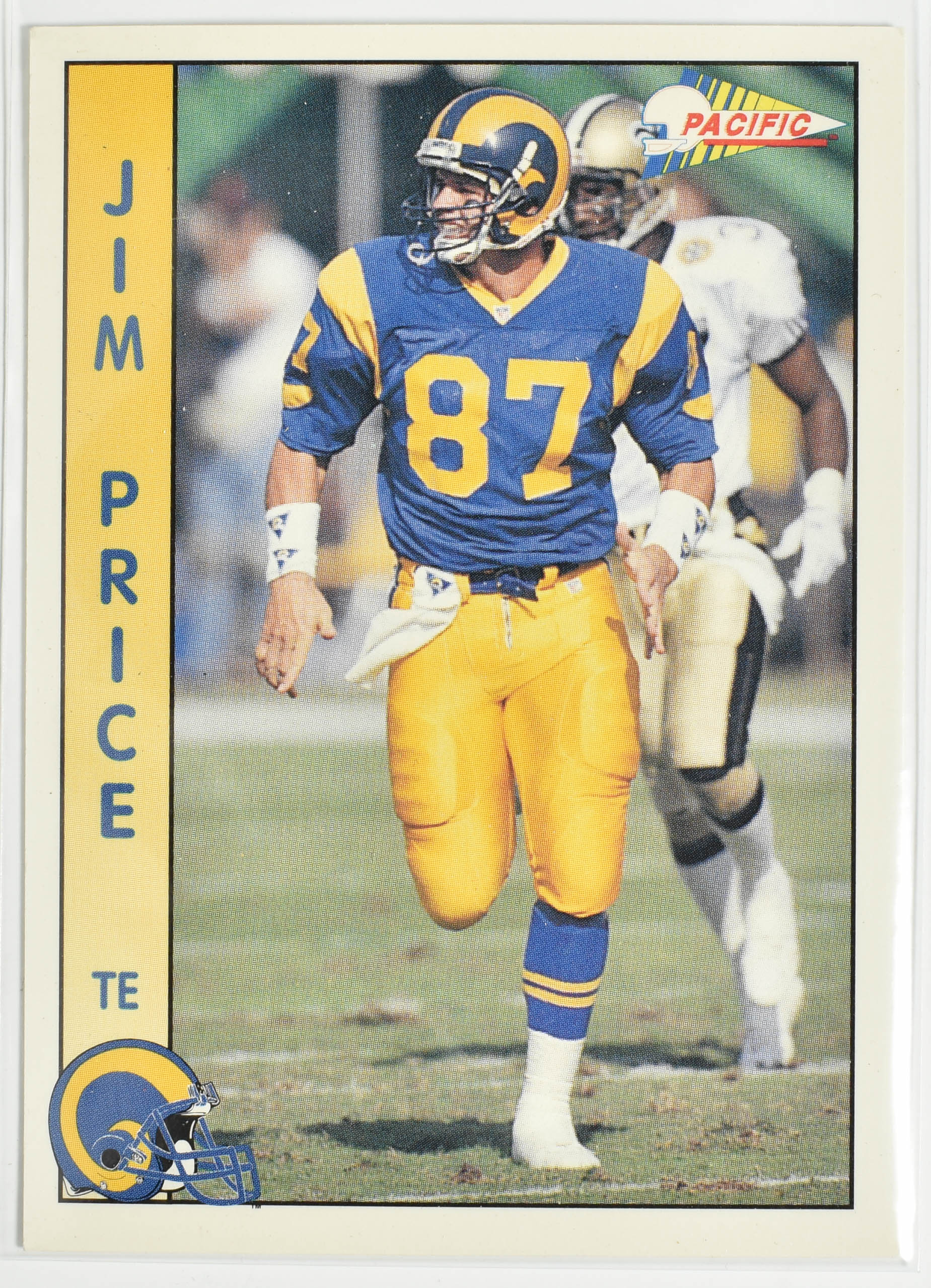 Jim Price 482 Pacific 1991 Rams Football Card