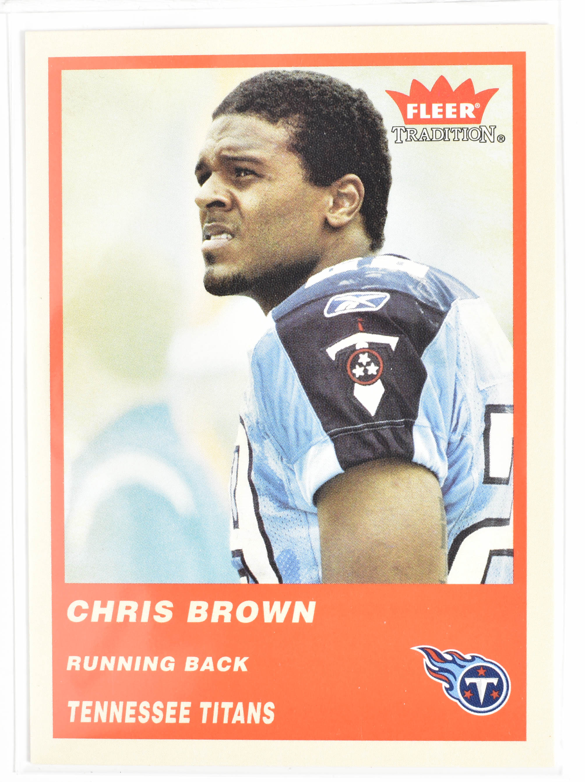 Chris Brown 146 Fleer 2004 Red Tennessee Titans