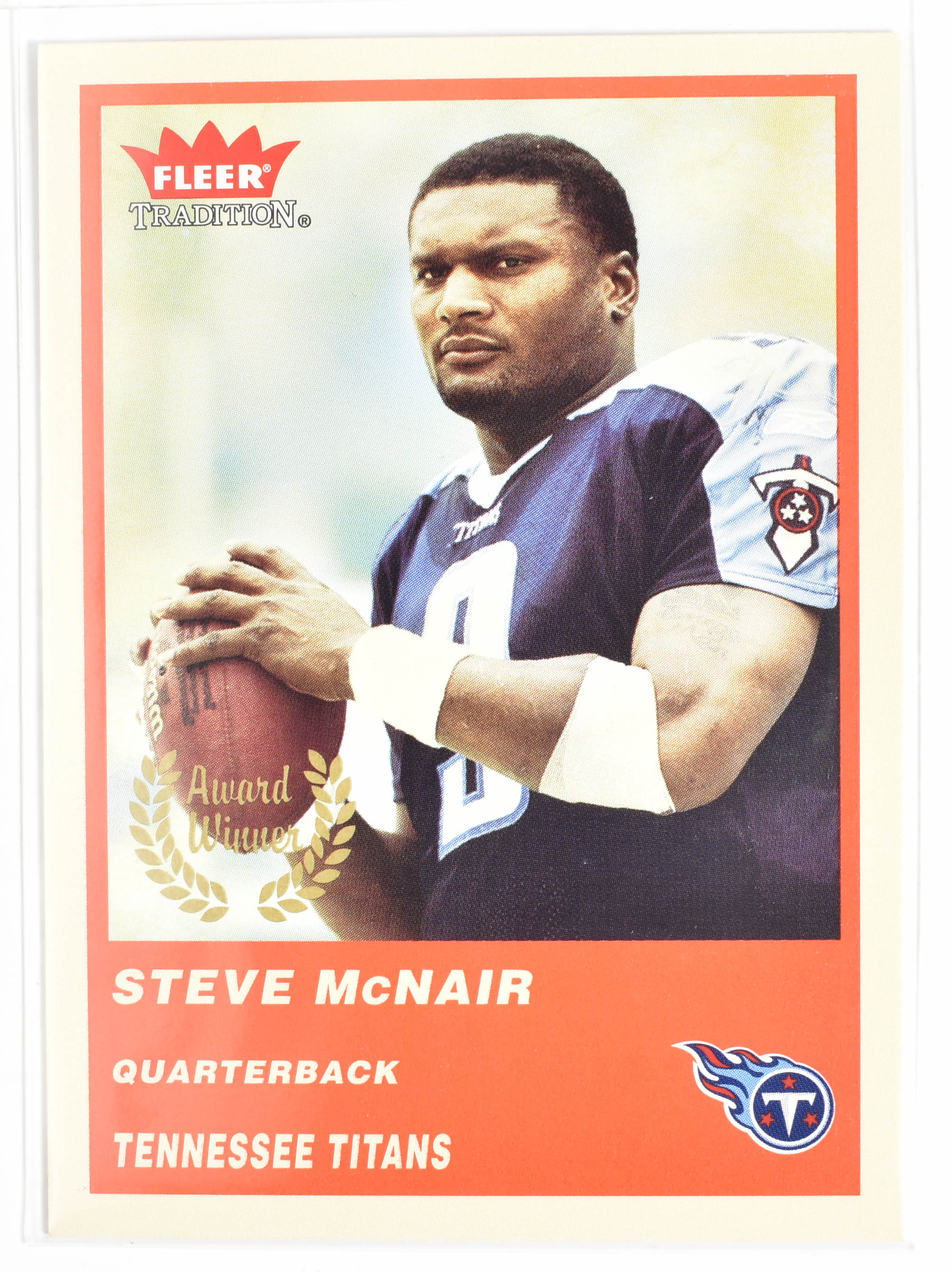 Steve McNair 326 Fleer 2004 Red Tennessee Titans